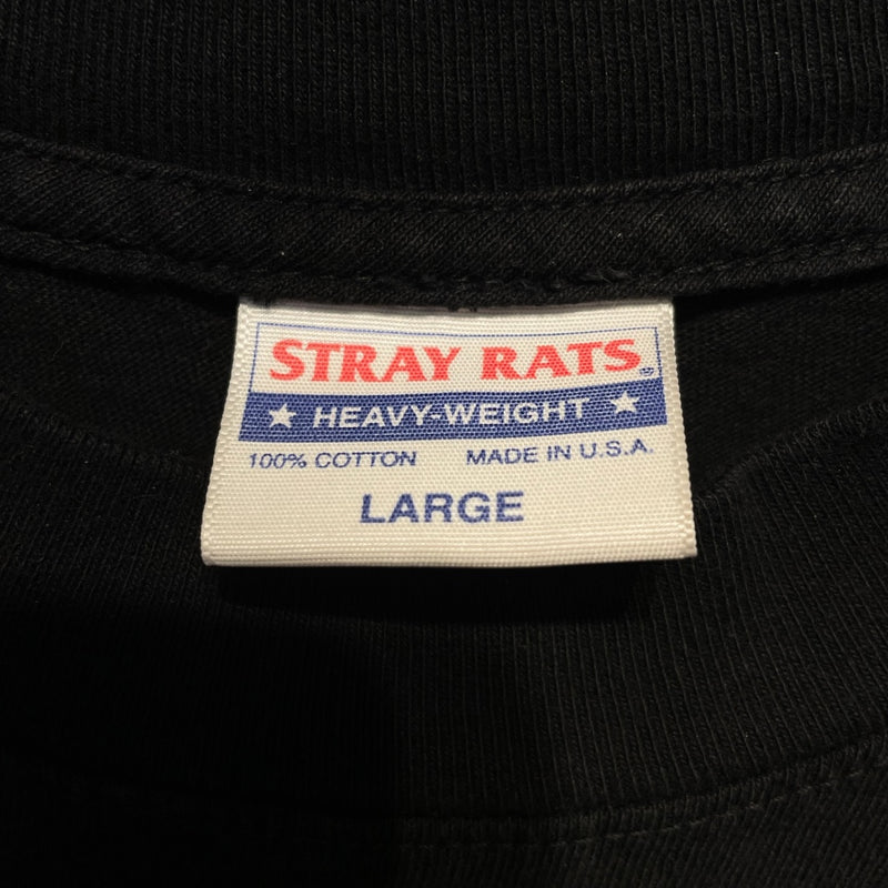 STRAY RATS/BOUNTY HUNTER/T-Shirt/M/Cotton/BLK/Graphic/thug rat with knife
