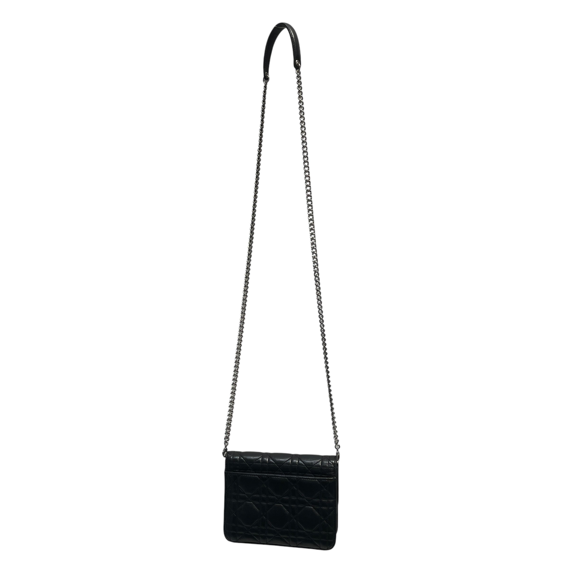Christian Dior/Cross Body Bag/OS/Leather/BLK/ view 2