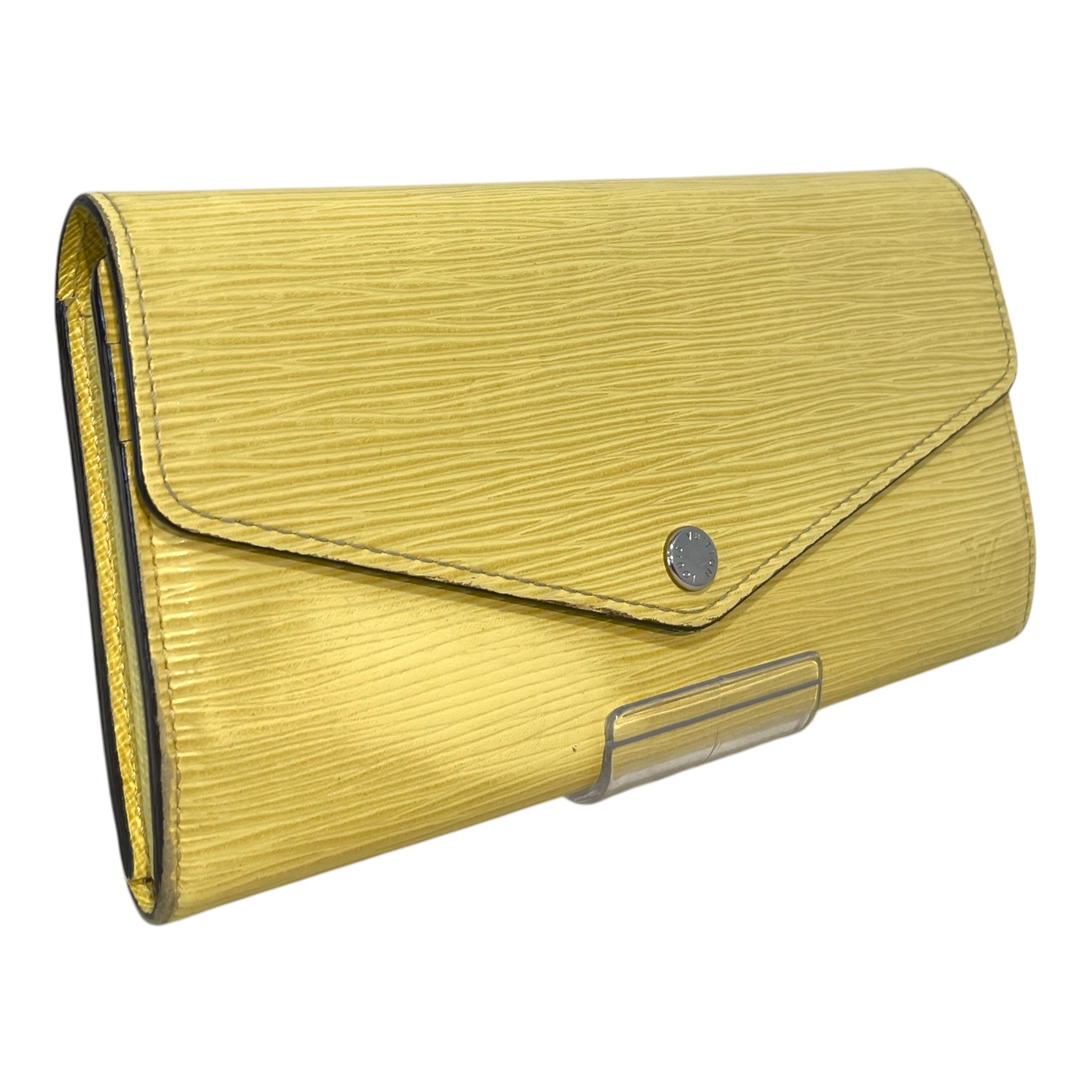 LOUIS VUITTON/Long Wallet/Leather/YEL/Epi Sarah Wallet view 1