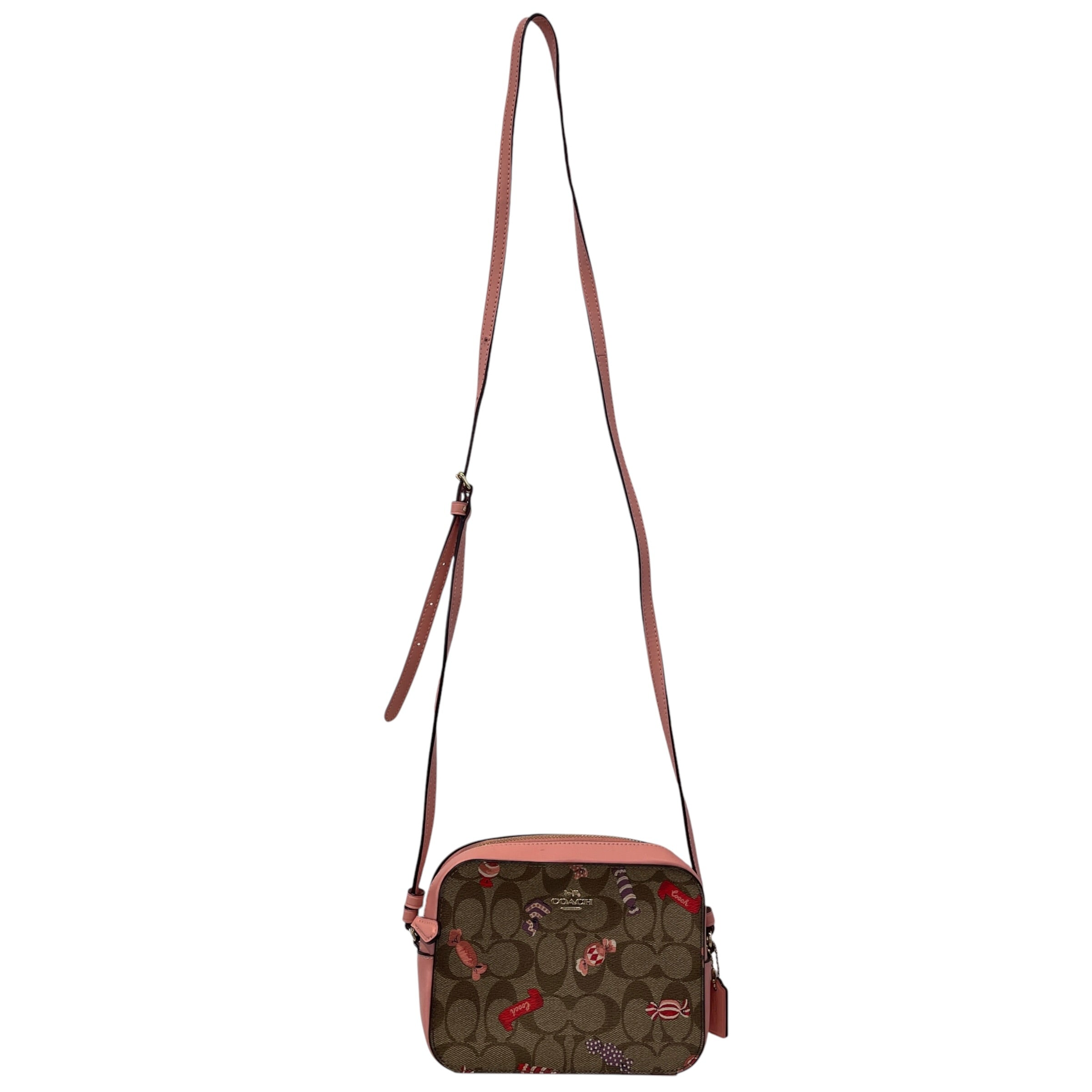 COACH/Cross Body Bag/All Over Print/Leather/BRW/Mini Camera Bag Candy Print view 1
