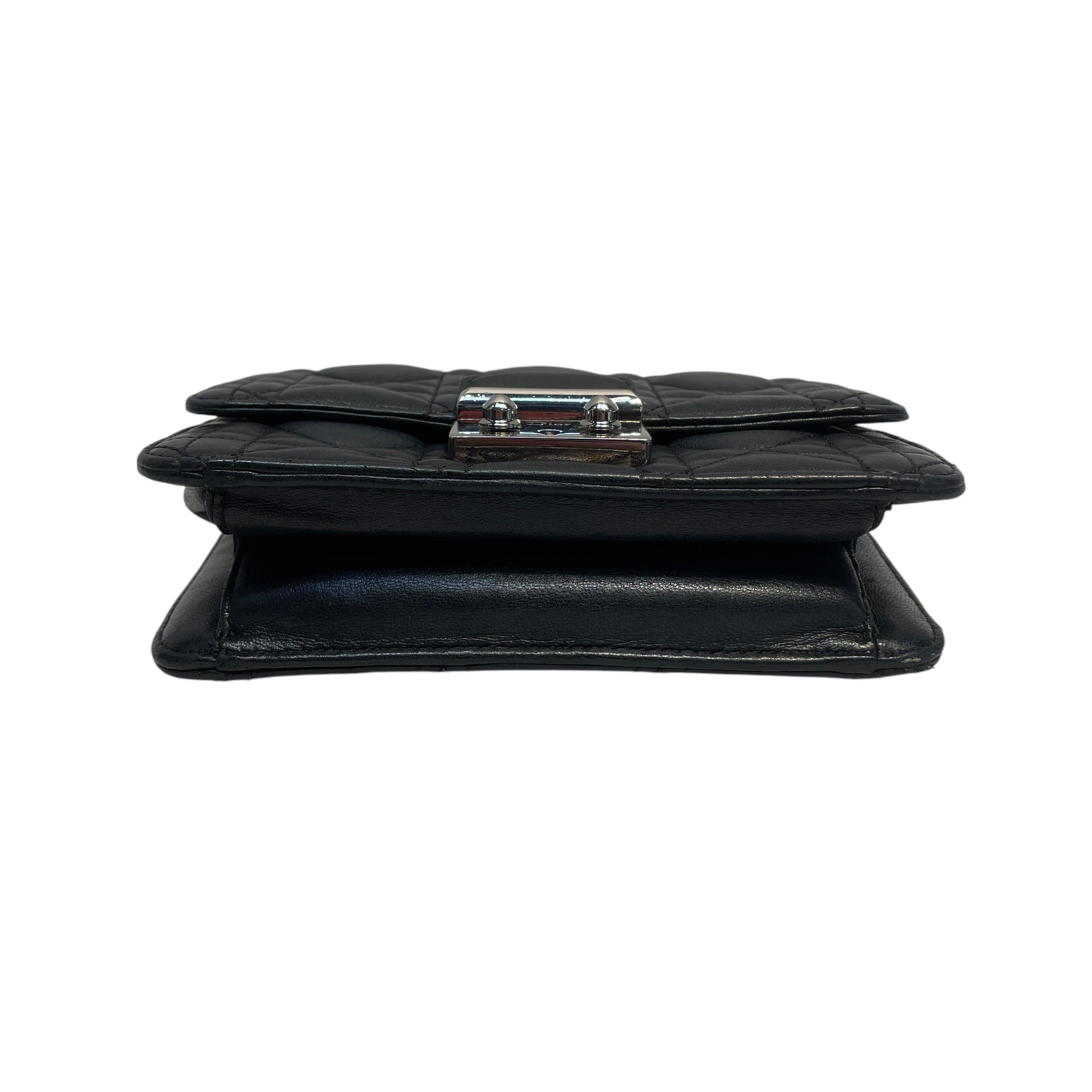 Christian Dior/Cross Body Bag/OS/Leather/BLK/ view 3