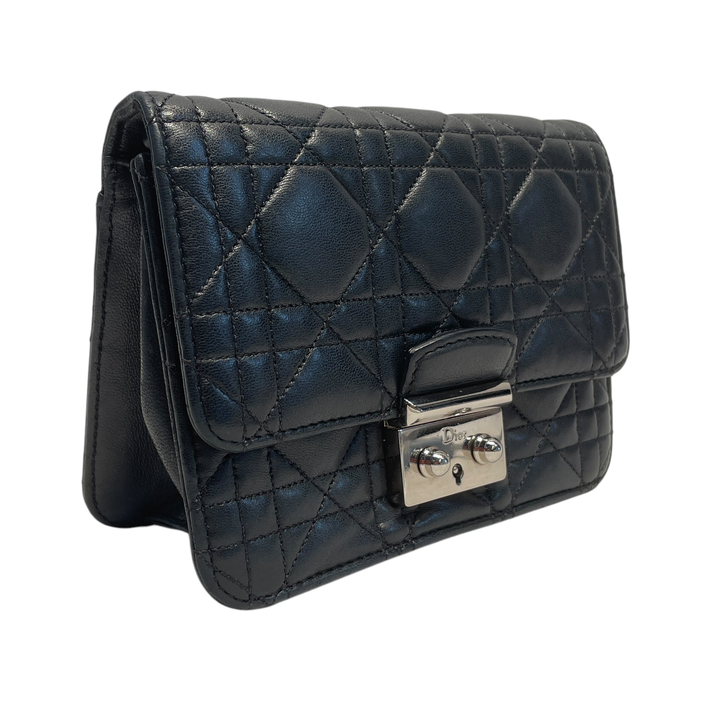 Christian Dior/Cross Body Bag/OS/Leather/BLK/ view 6