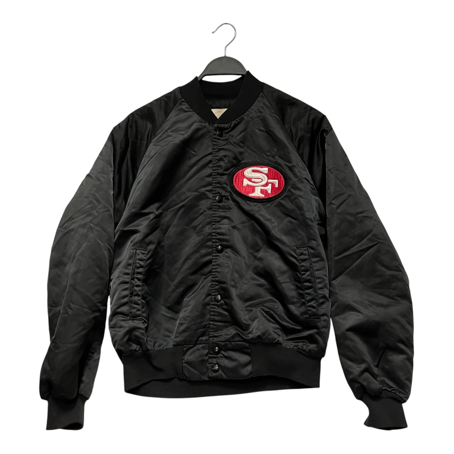 Chalk Line/Quilted Jkt/M/Cotton/BLK/49ers