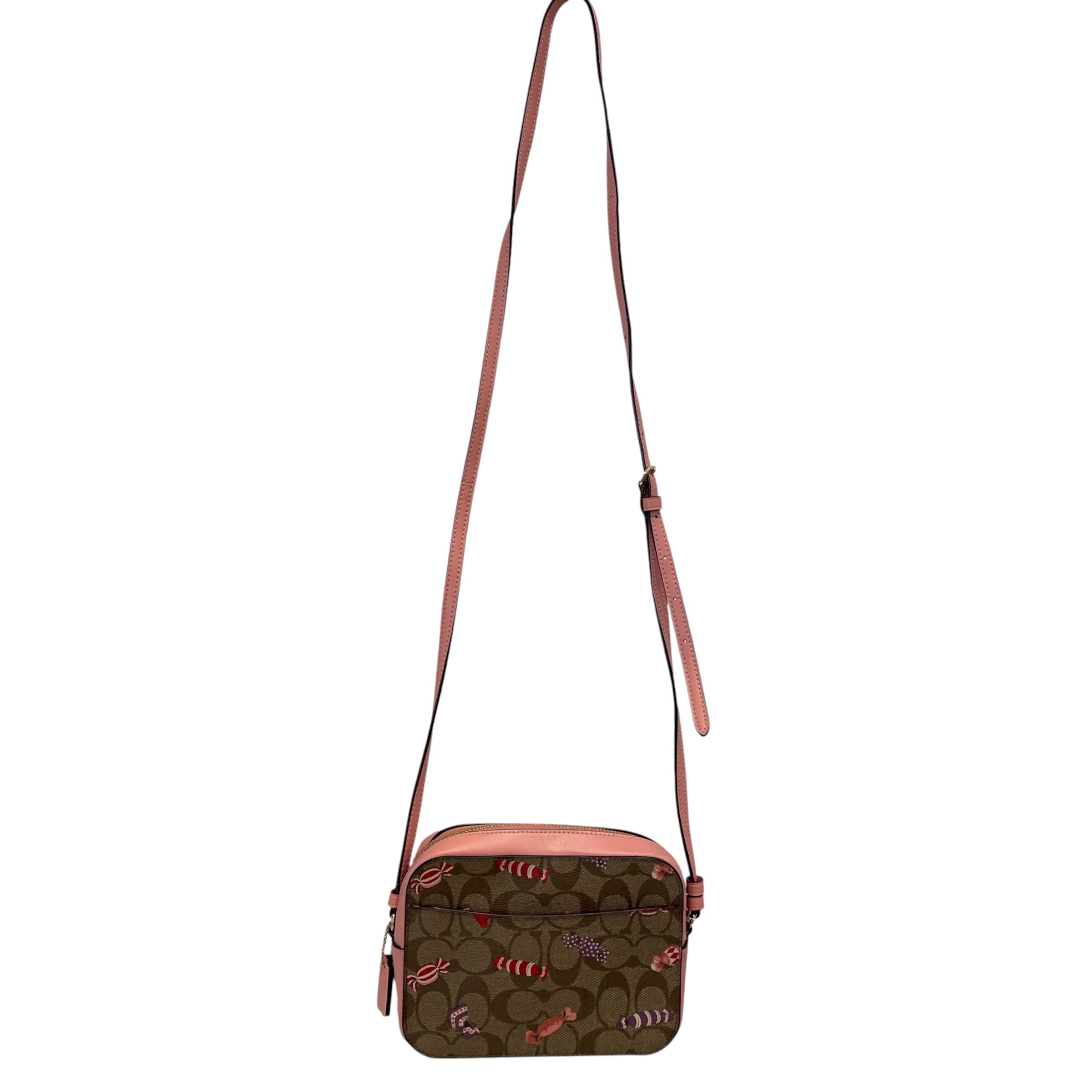 COACH/Cross Body Bag/All Over Print/Leather/BRW/Mini Camera Bag Candy Print view 2