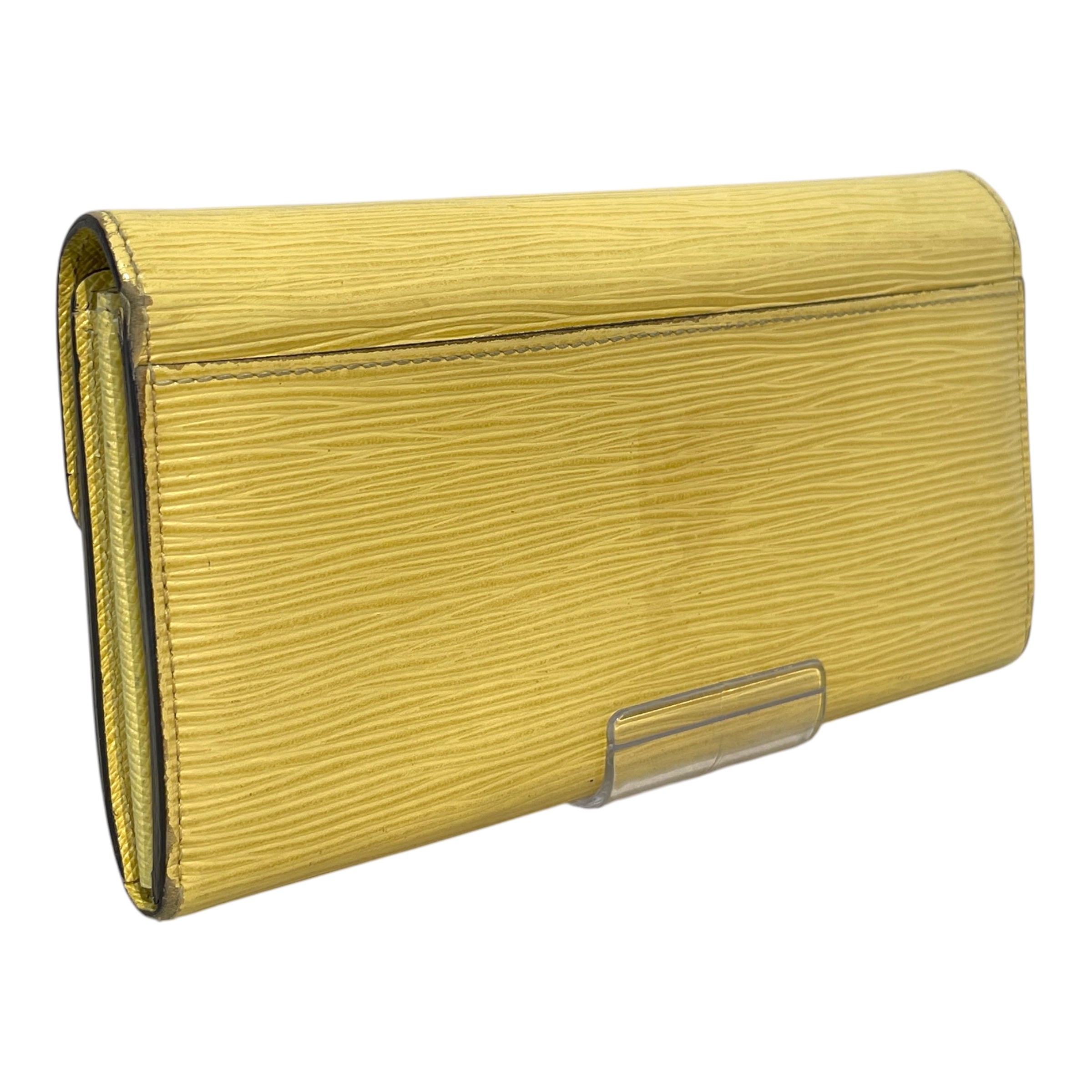 LOUIS VUITTON/Long Wallet/Leather/YEL/Epi Sarah Wallet view 2
