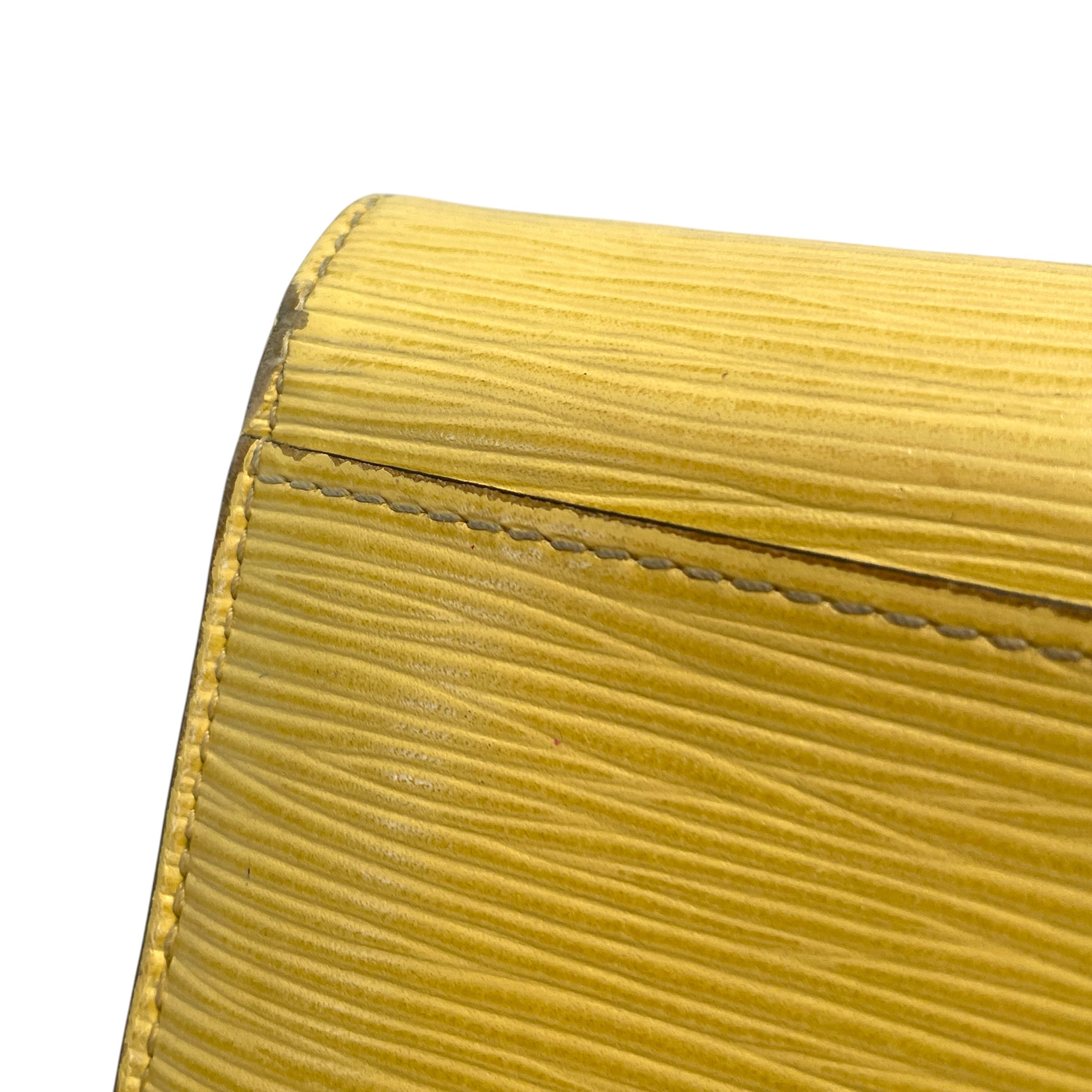 LOUIS VUITTON/Long Wallet/Leather/YEL/Epi Sarah Wallet view 3