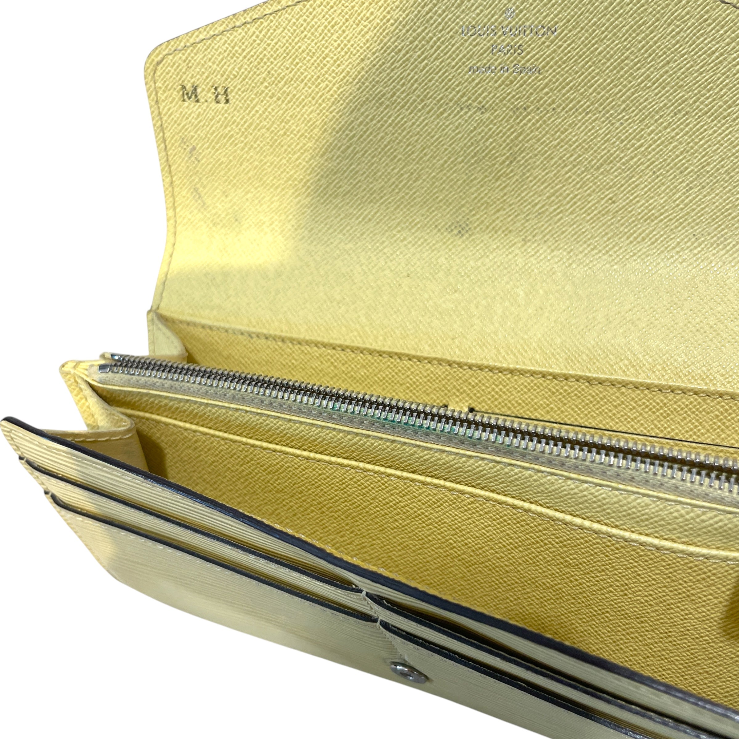 LOUIS VUITTON/Long Wallet/Leather/YEL/Epi Sarah Wallet view 5