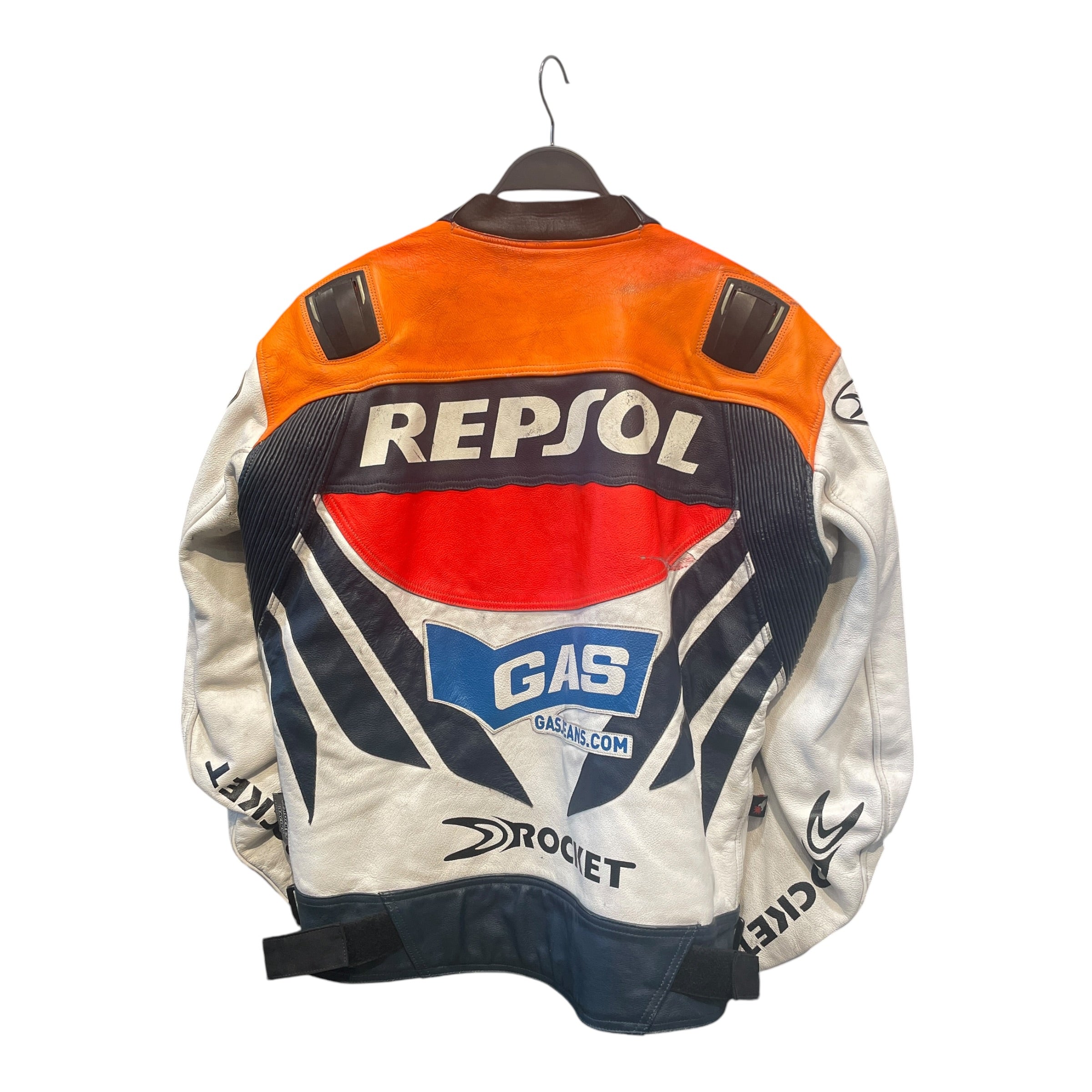 JOE ROCKET/Leather Jkt/48/Leather/ORN/All Over Print/Michelin 'REPSOL' Racing Jkt view 2