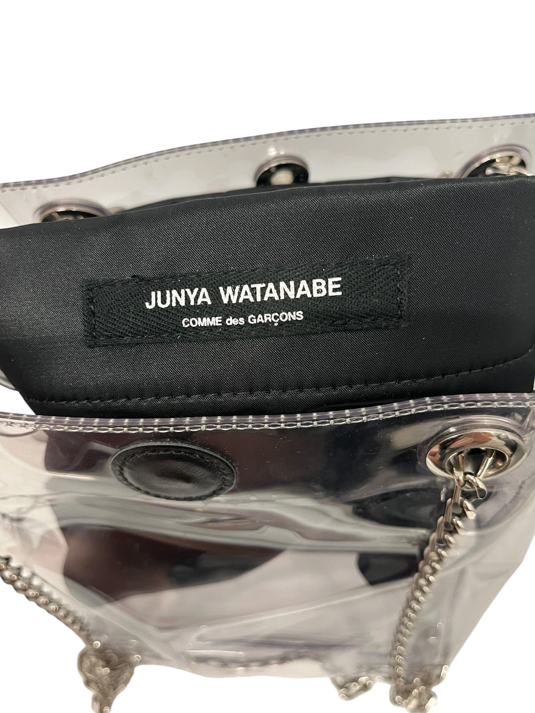 JUNYA WATANABE COMME des GARCONS/Hand Bag/BLK/PVC CHAIN STRAP POUCH view 5