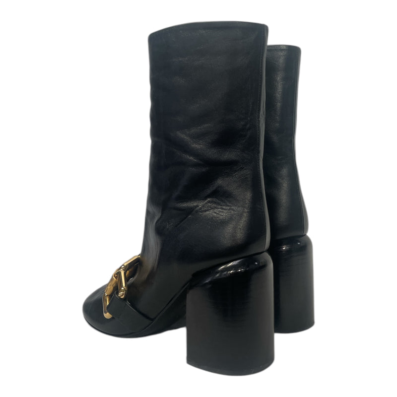 JIL SANDER/Ankle Boots/EU 38/Leather/BLK/Nikky Chain