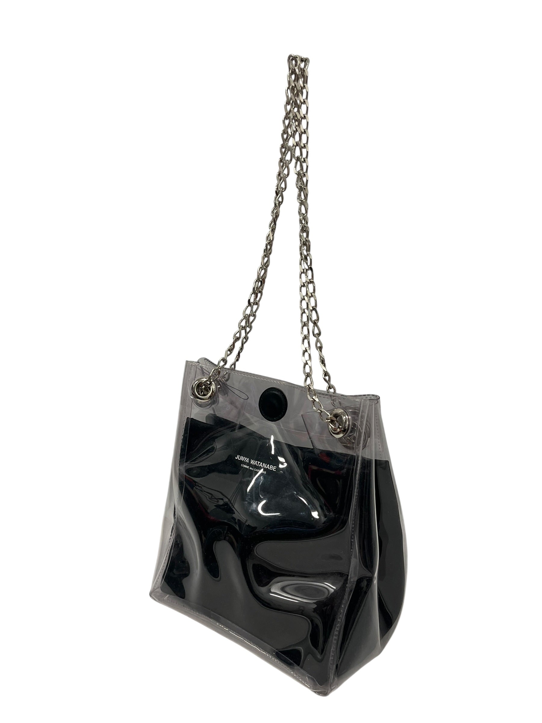JUNYA WATANABE COMME des GARCONS/Hand Bag/BLK/PVC CHAIN STRAP POUCH view 3