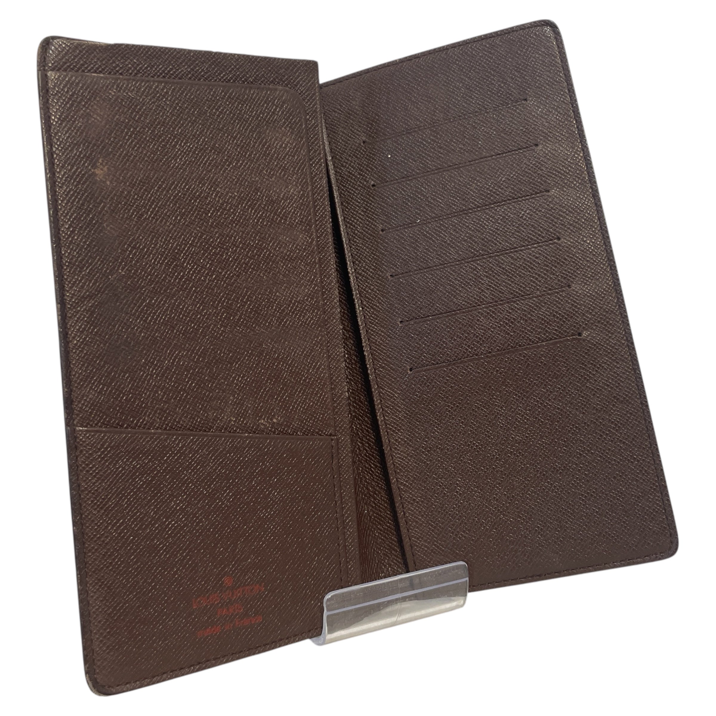 LOUIS VUITTON/Long Wallet/Monogram/Leather/BRW/Damier Ebene Brazza Wallt view 3