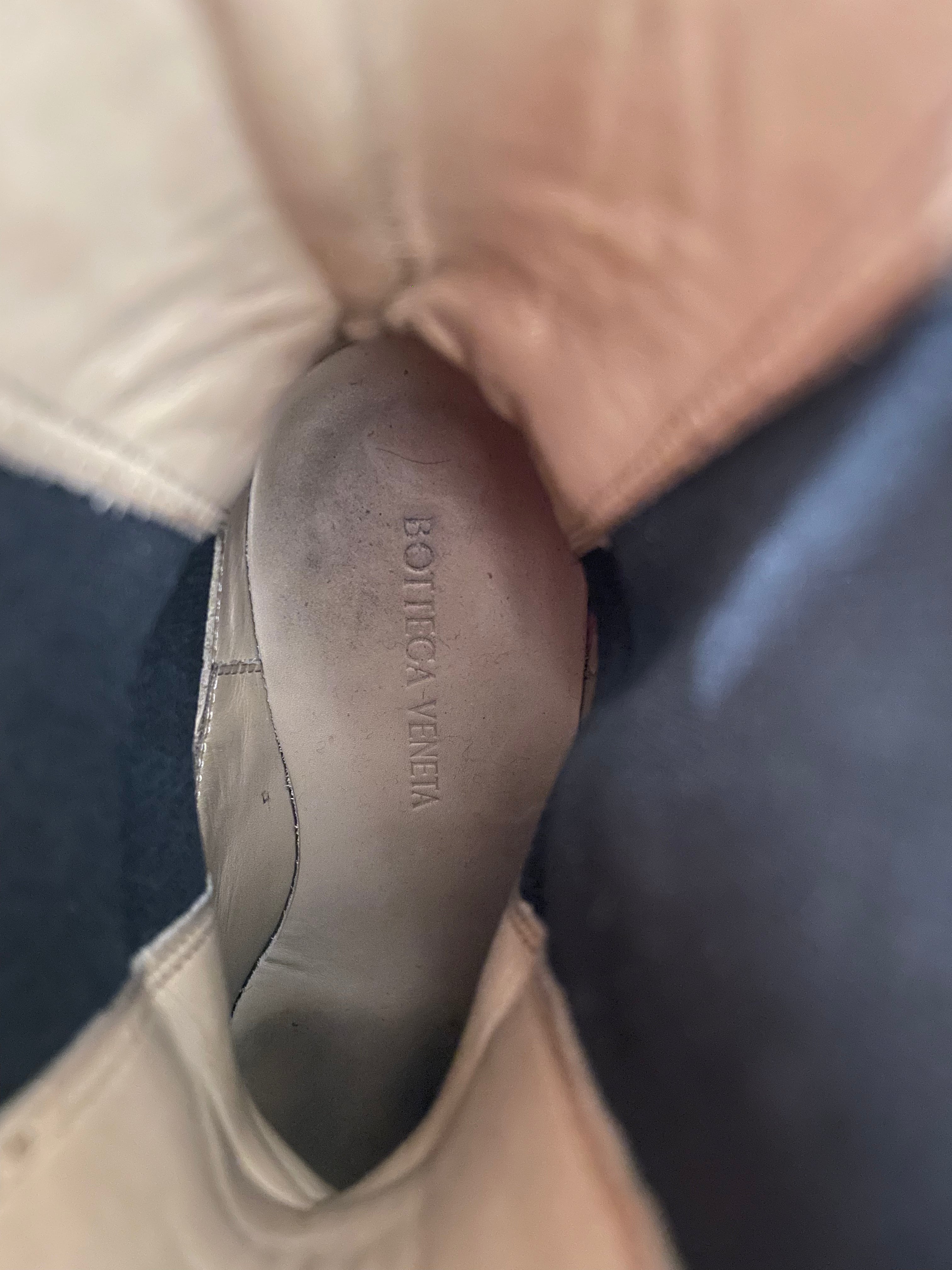 BOTTEGA VENETA/Chelsea Boots/EU 35/Leather/BLK/BLUE MID SOLE/HEEL | BRWN LNNG view 3