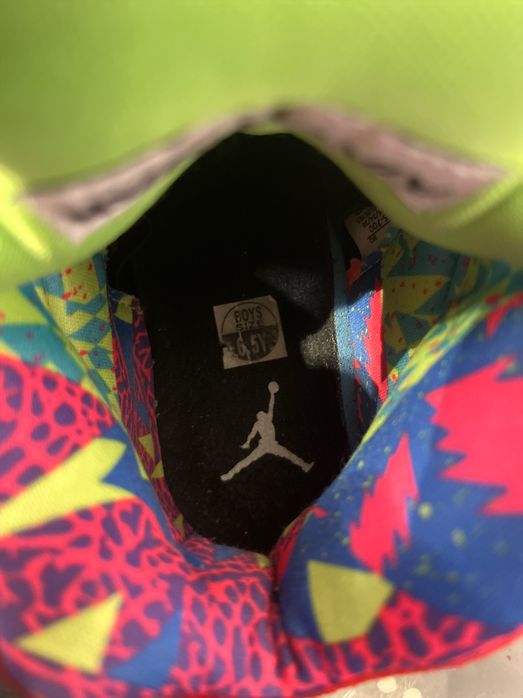 NIKE/Hi-Sneakers/US 6.5/Cotton/MLT/Jordan 5 SE "What The" view 3