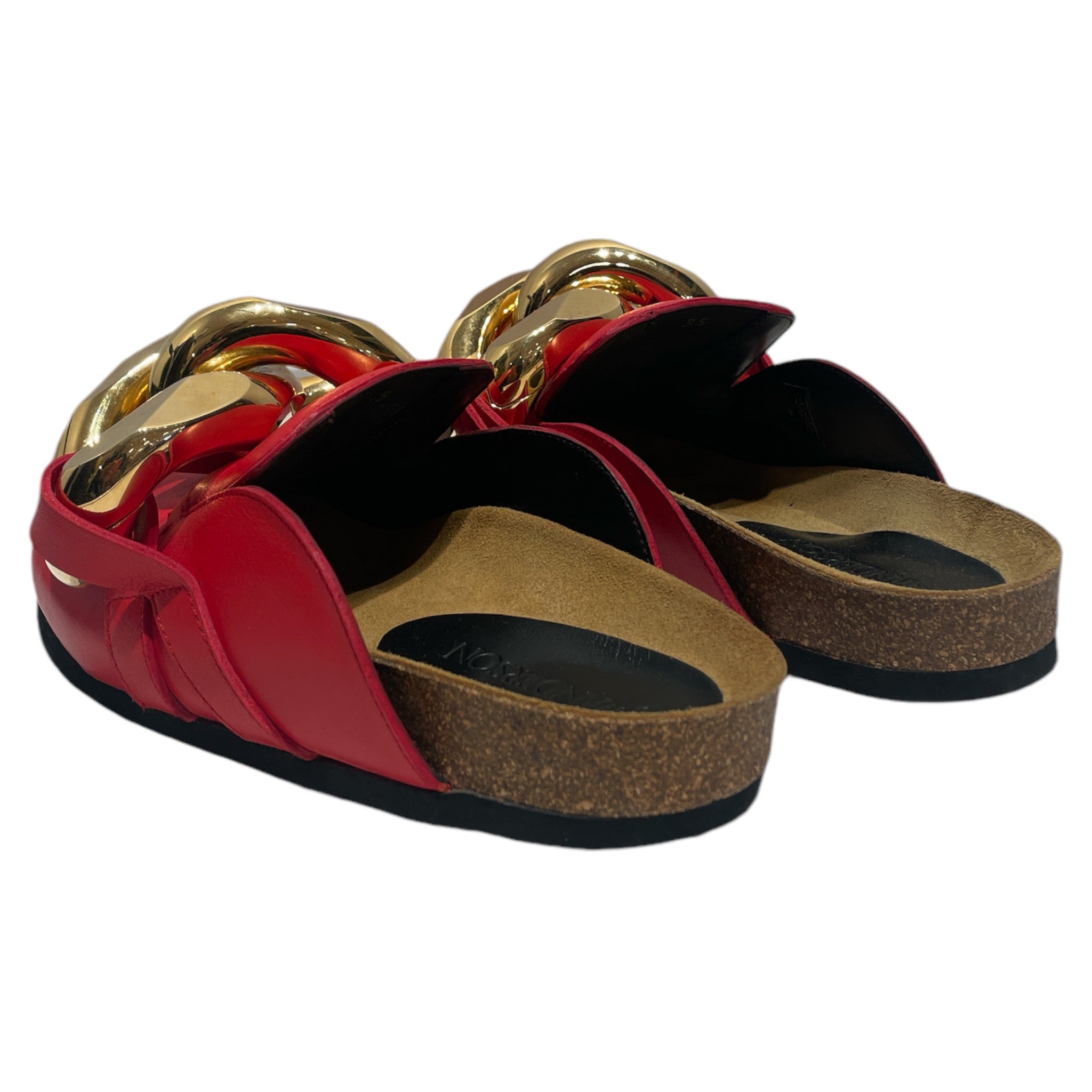 JW ANDERSON(J.W.ANDERSON)/Sandals/Leather/RED/Ankle Strap/JW Anderson Red sandels view 2