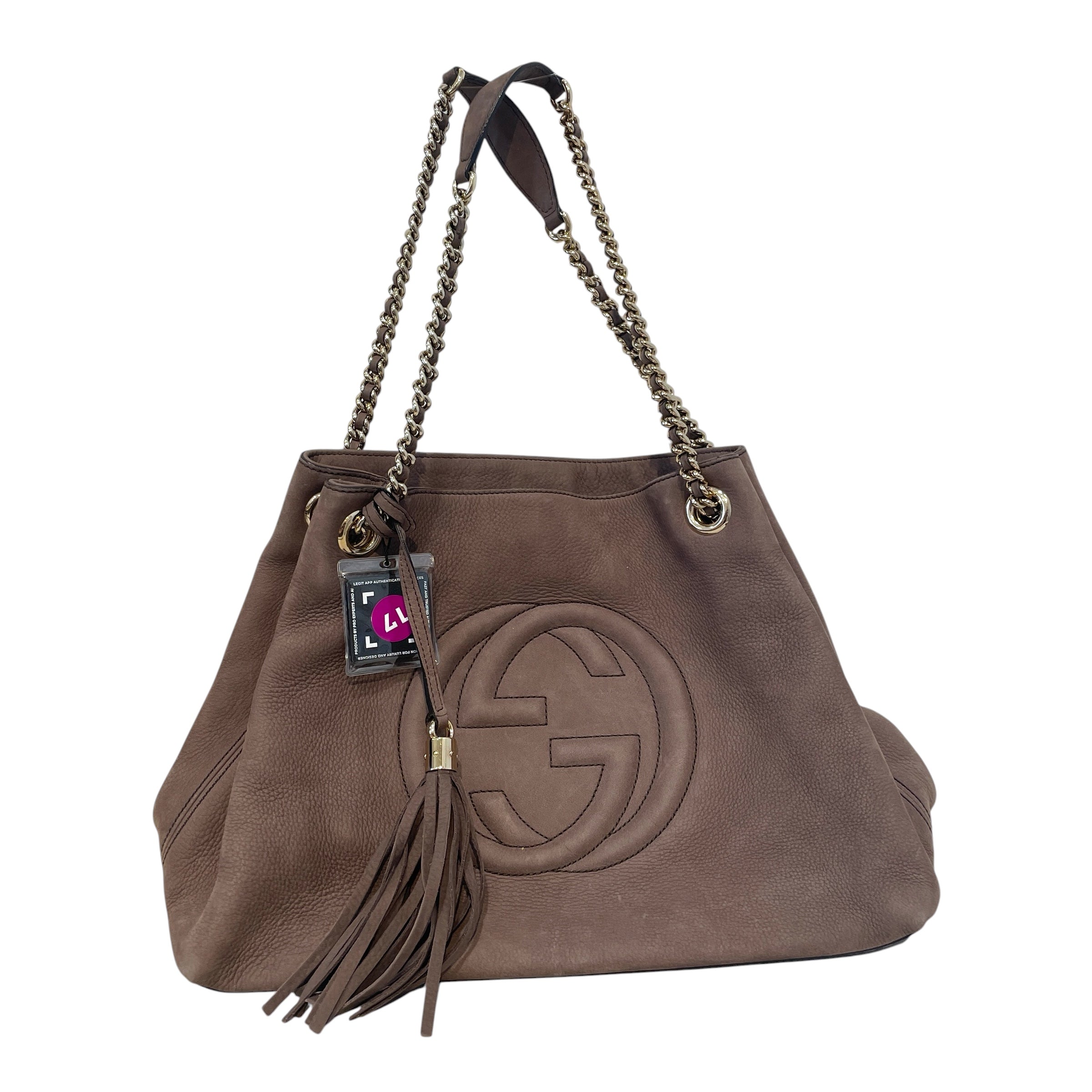 GUCCI/Tote Bag/Leather/PPL/Pebbled Calfskin Soho view 1