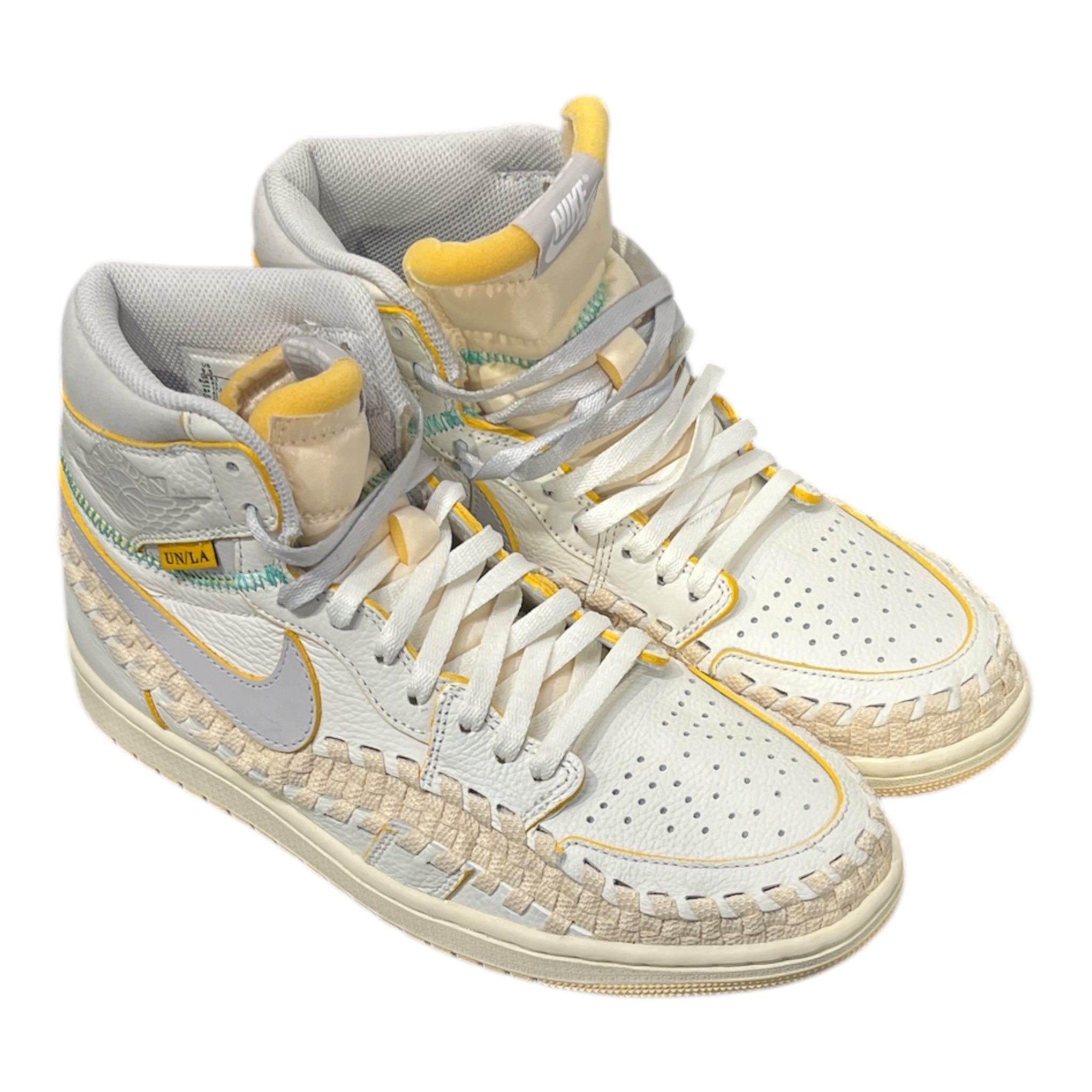 NIKE/Hi-Sneakers/US 9.5/Leather/WHT/JORDAN 1 UNION LA view 1