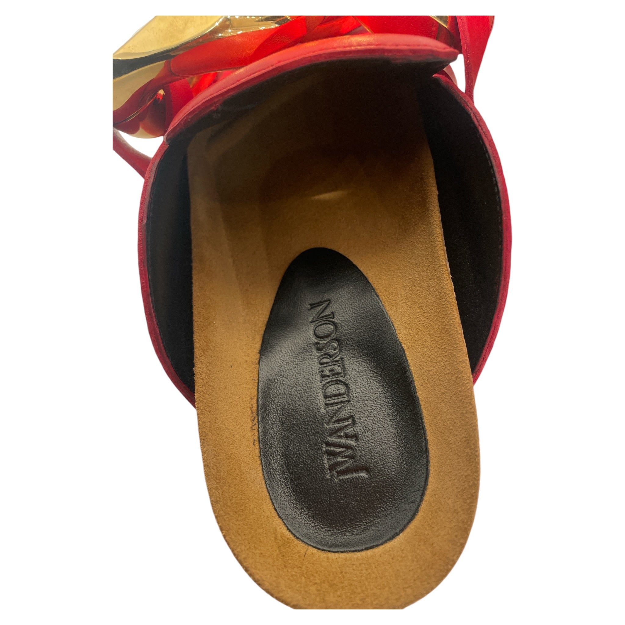 JW ANDERSON(J.W.ANDERSON)/Sandals/Leather/RED/Ankle Strap/JW Anderson Red sandels view 3