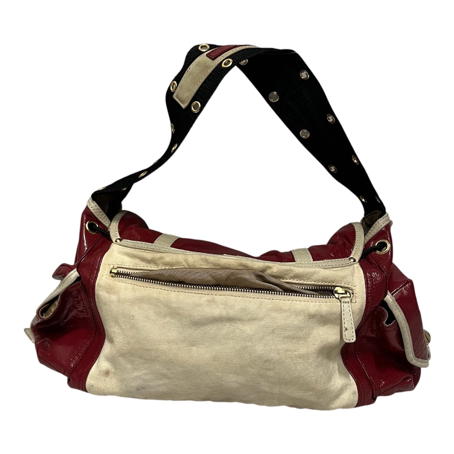 BCBG MAXAZRIA/Tote Bag/Leather/RED/gym studded bag view 2
