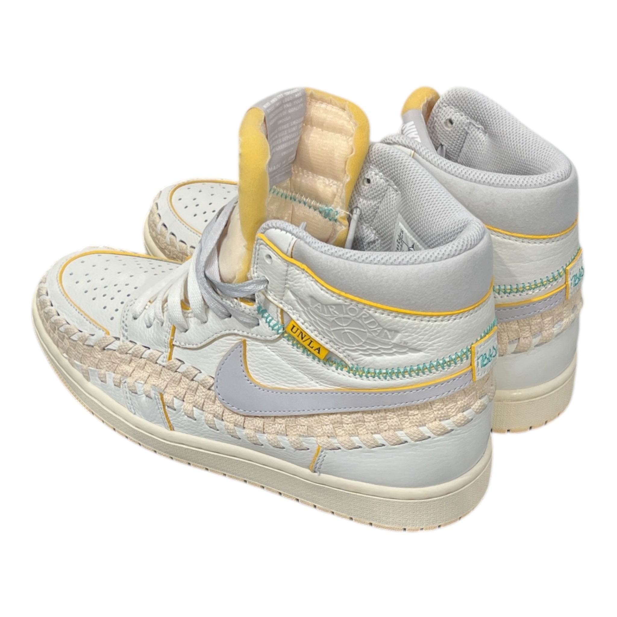 NIKE/Hi-Sneakers/US 9.5/Leather/WHT/JORDAN 1 UNION LA view 2