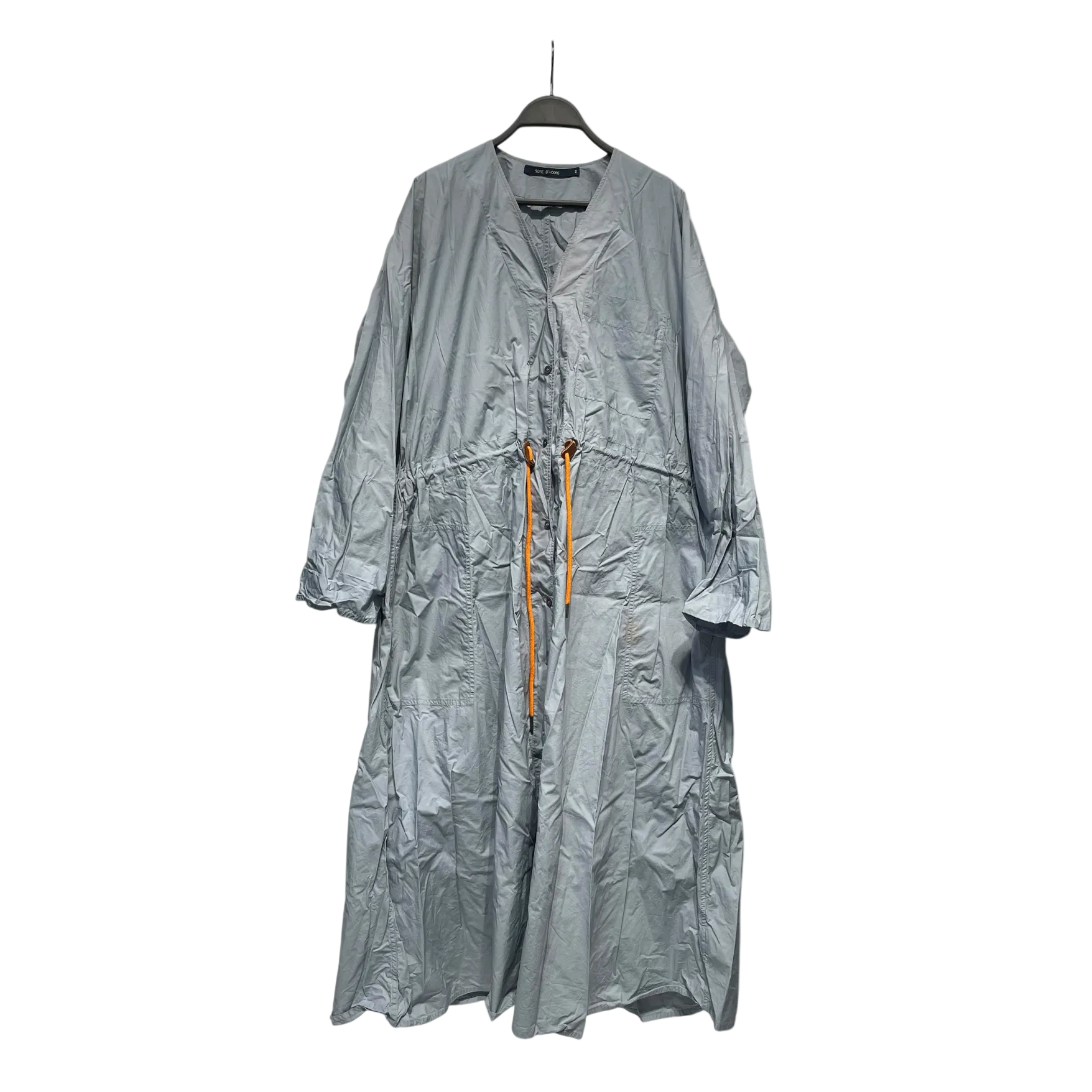 SOFIE D'HOORE/Shirt Dress/40/Cotton/BLU/Maxi Length/LS SHIRT DRESS view 1