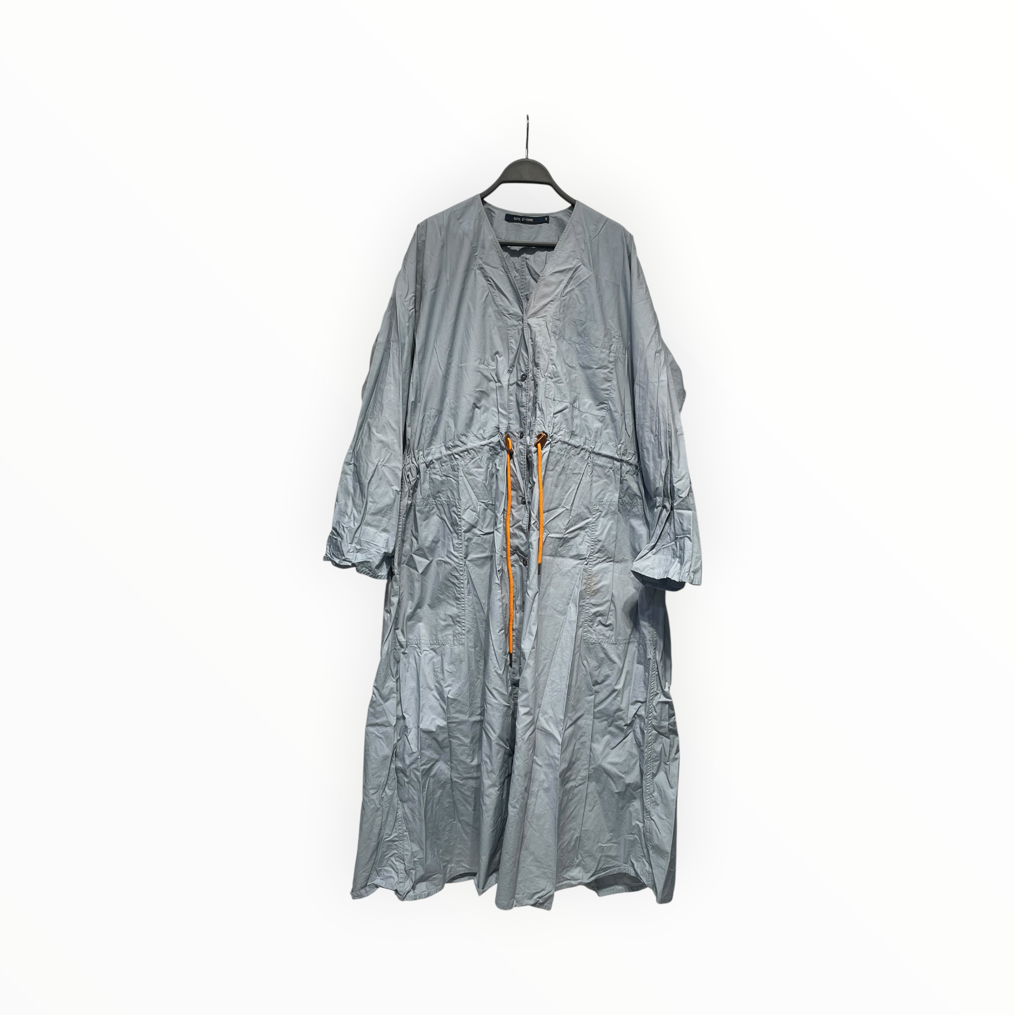 SOFIE D'HOORE/Shirt Dress/40/Cotton/BLU/Maxi Length/LS SHIRT DRESS view 1