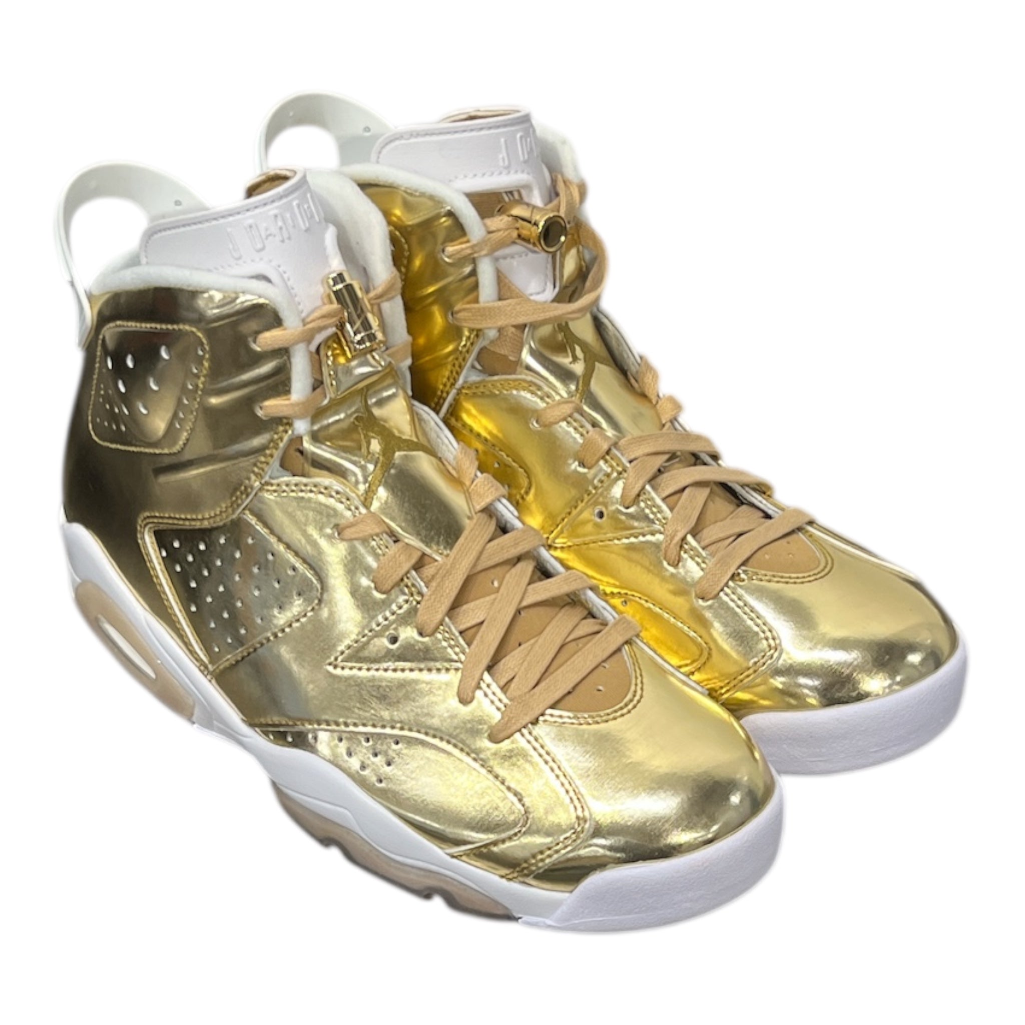 NIKE/Hi-Sneakers/US 9.5/Leather/GLD/Air Jordan 6 854271-730 view 1