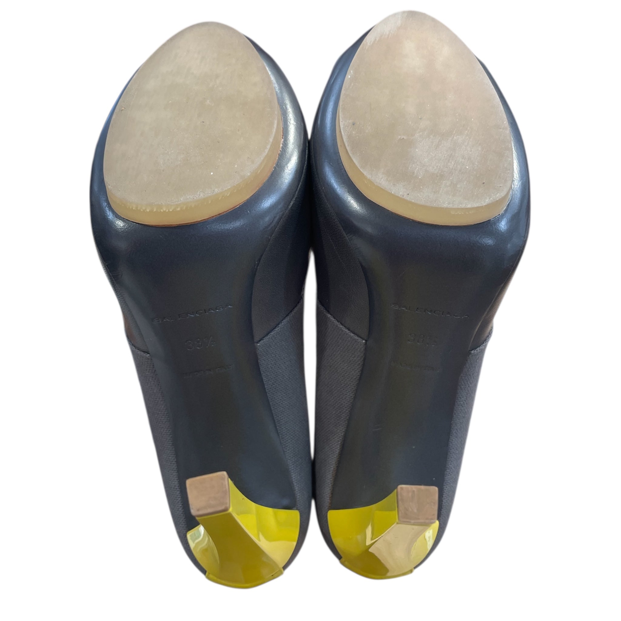 BALENCIAGA/Heels/EU 38.5/Leather/GRY/ view 5
