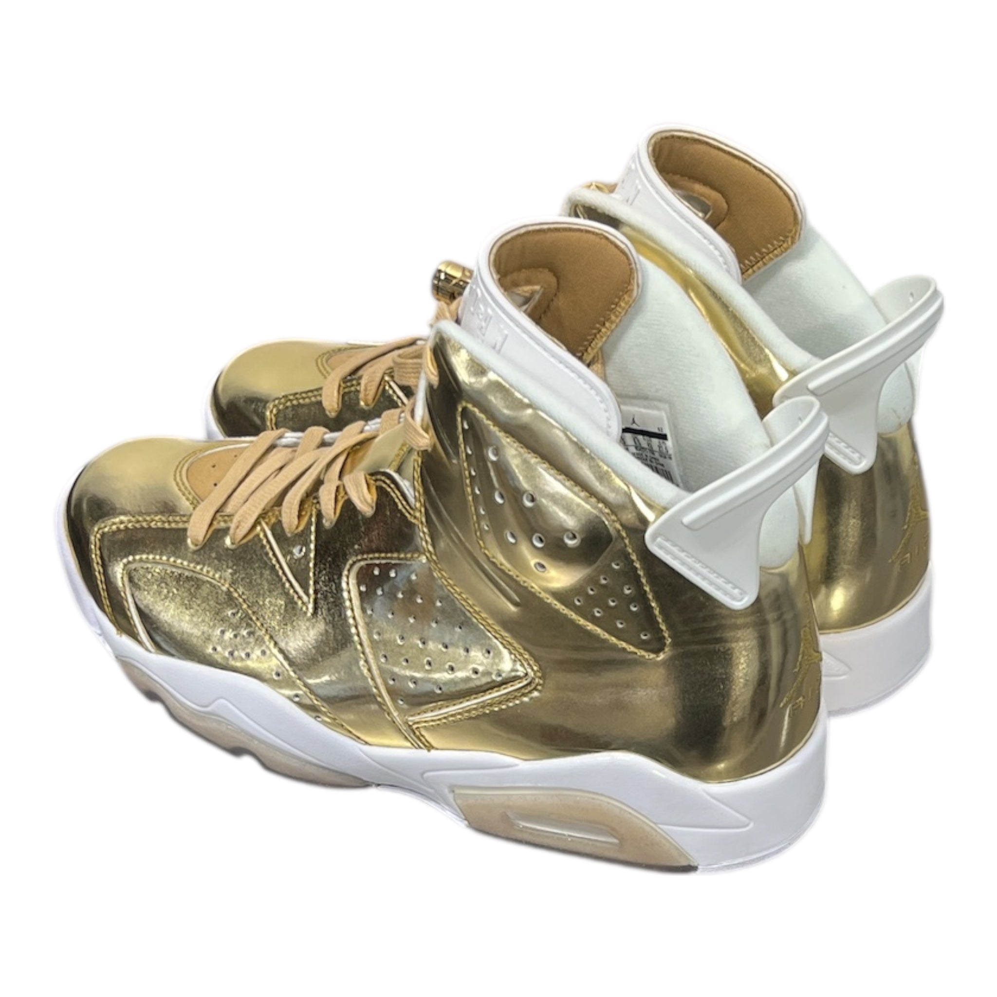 NIKE/Hi-Sneakers/US 9.5/Leather/GLD/Air Jordan 6 854271-730 view 2
