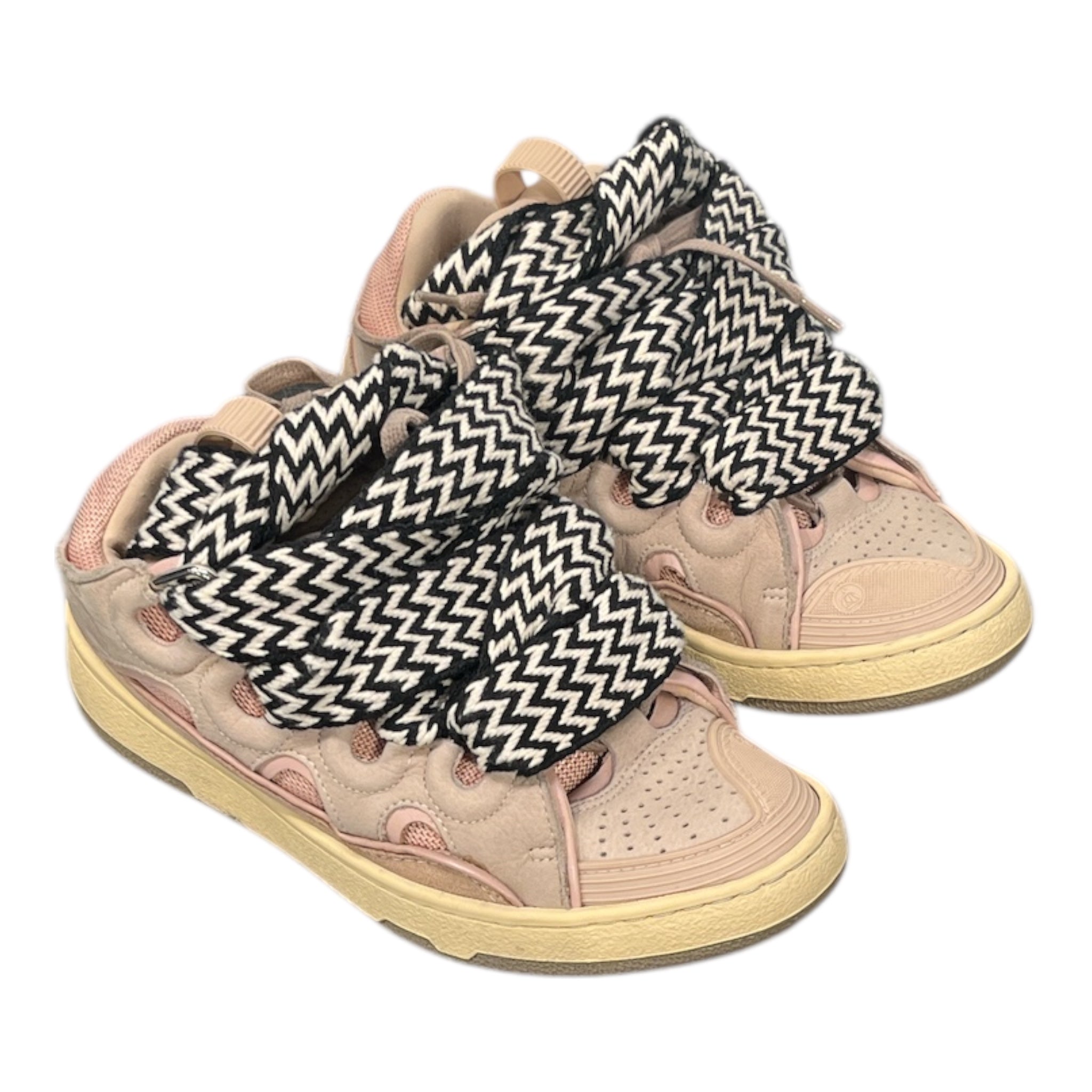 LANVIN/Low-Sneakers/US 5.5/All Over Print/PNK/ZIGZAGLACES view 1