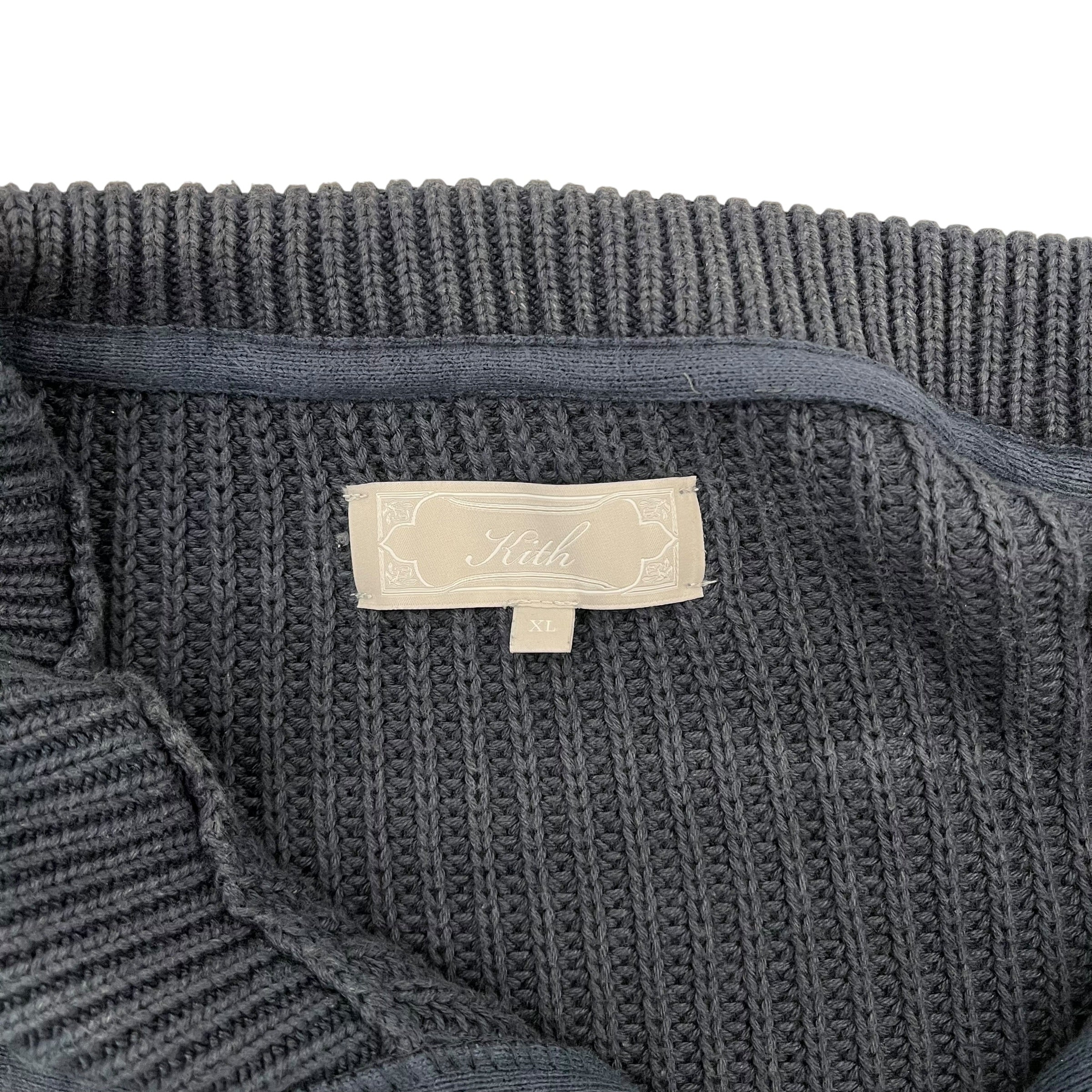 KITH/Sweater/XL/GRN/ZIP UP KNIT SWEATER view 3