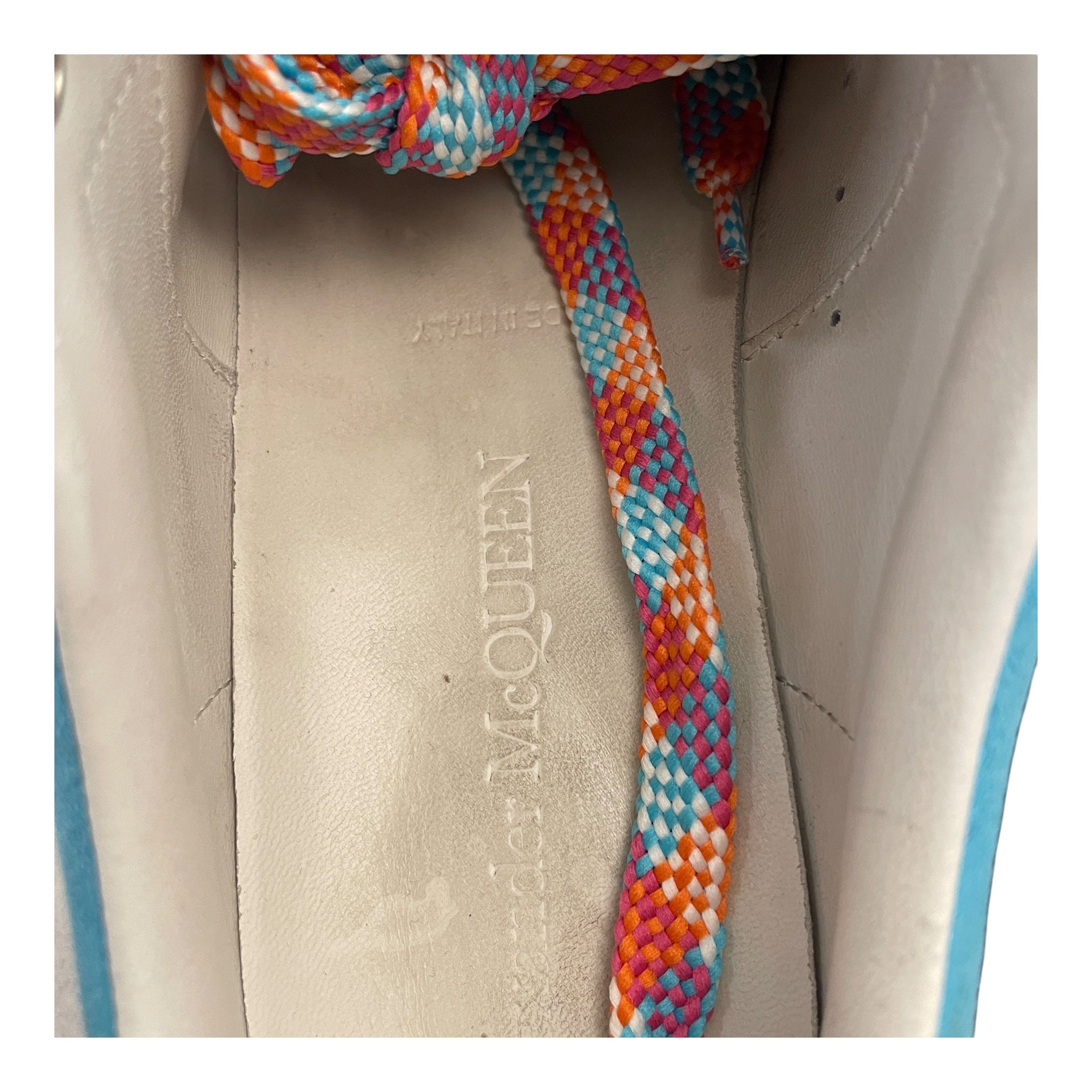 Alexander McQueen/Low-Sneakers/EU 38/Leather/WHT/LARRY OVERSIZED SNEAKER view 3