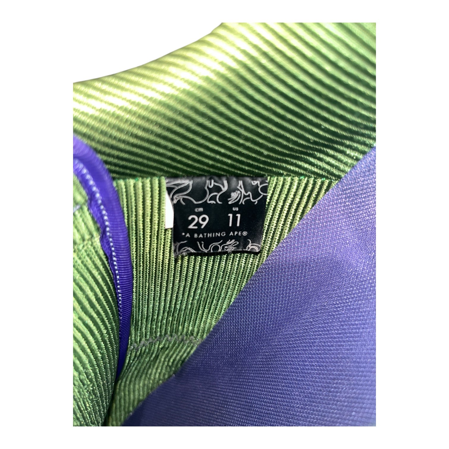 BAPE STA!/Low-Sneakers/US 11/PPL/PURPLE/GREEN view 4