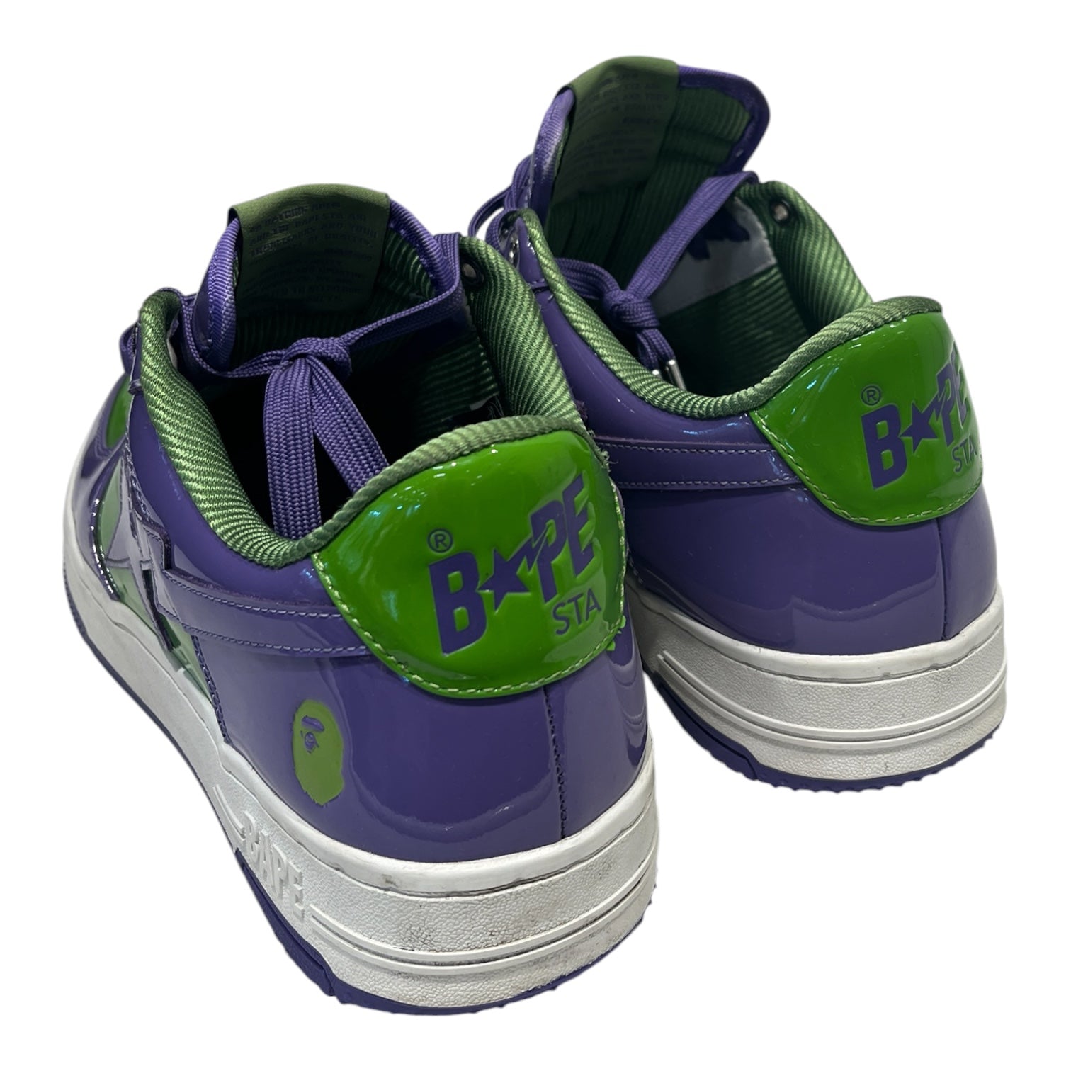 BAPE STA!/Low-Sneakers/US 11/PPL/PURPLE/GREEN view 2