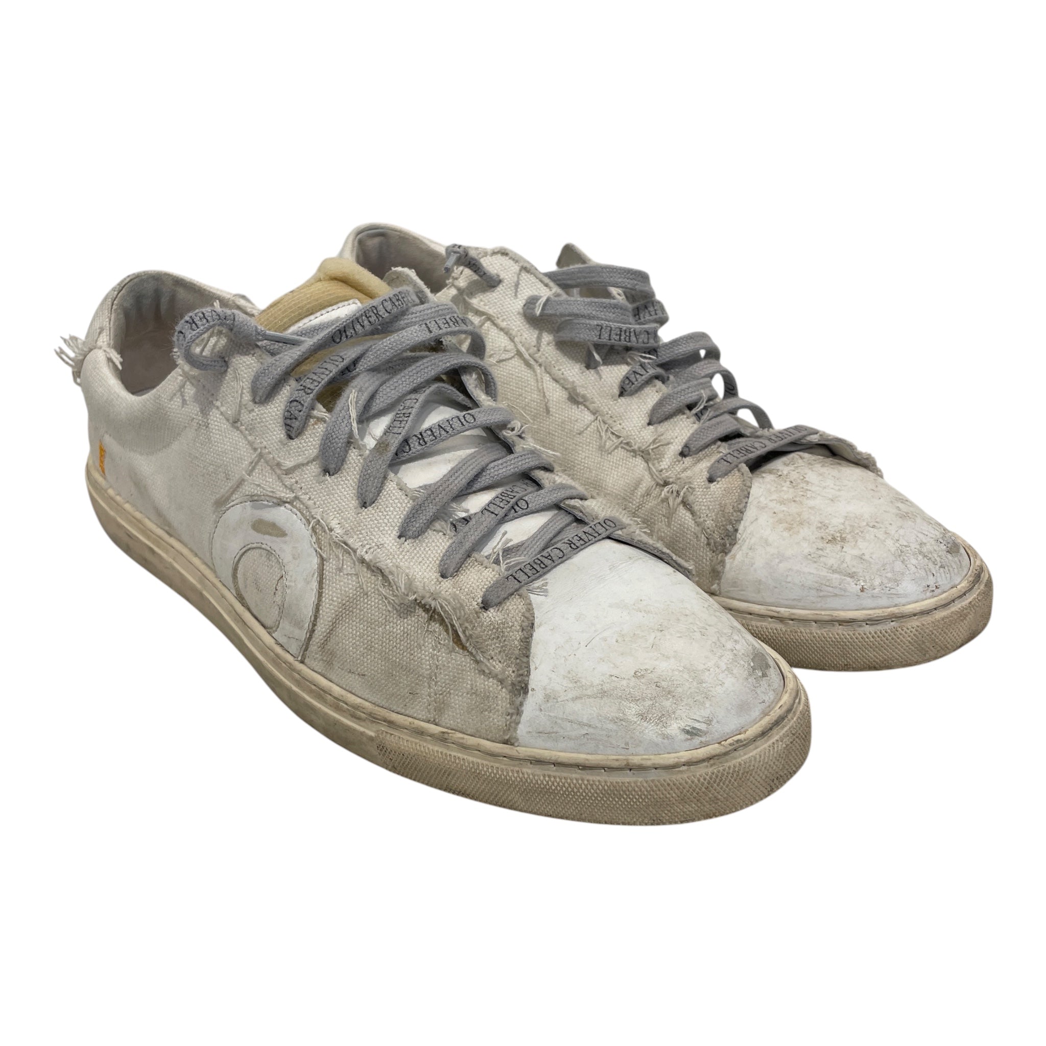 Oliver Cabell/Low-Sneakers/US 10/Leather/WHT/LOW 1 DISTRESSED SNEAKER view 2