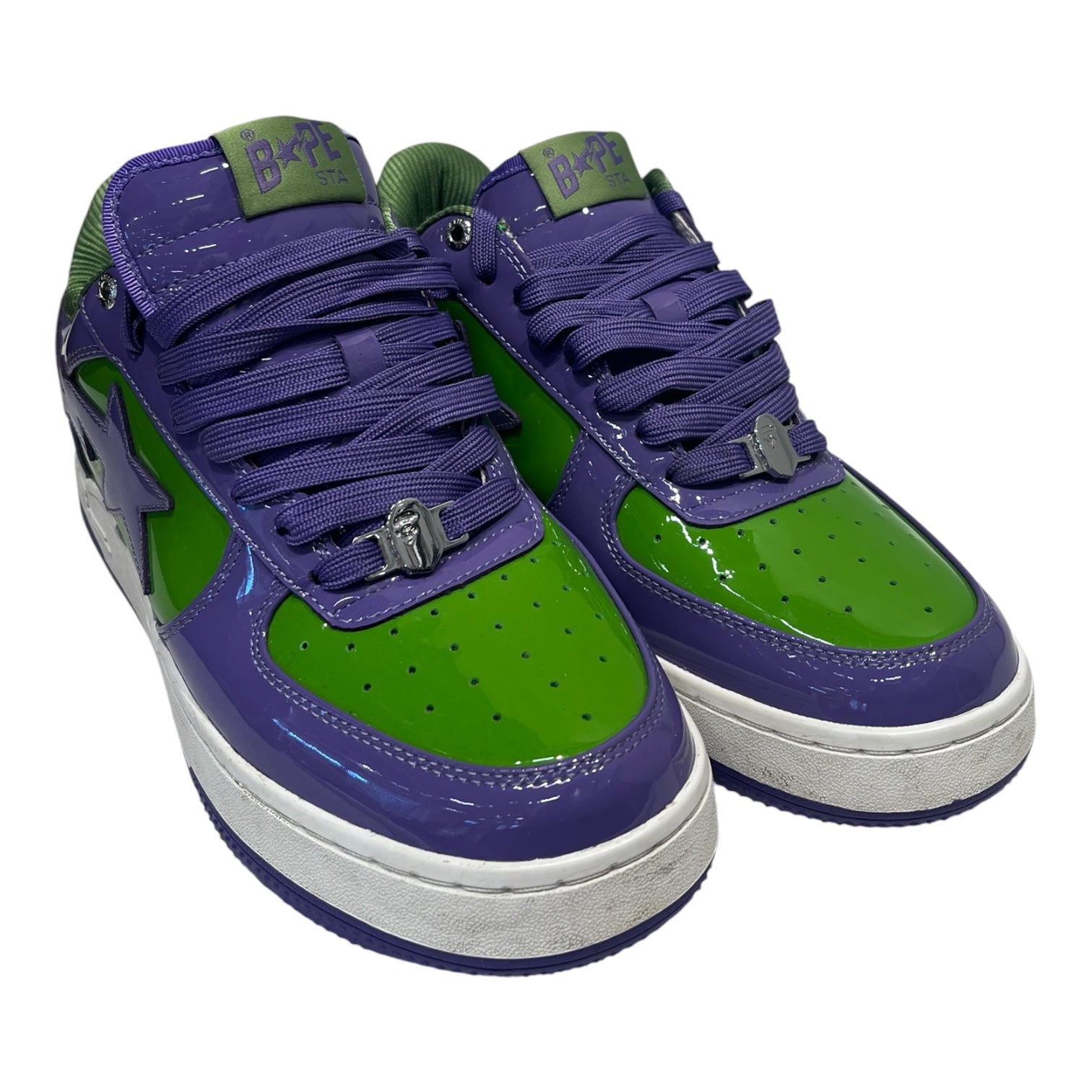 BAPE STA!/Low-Sneakers/US 11/PPL/PURPLE/GREEN view 1