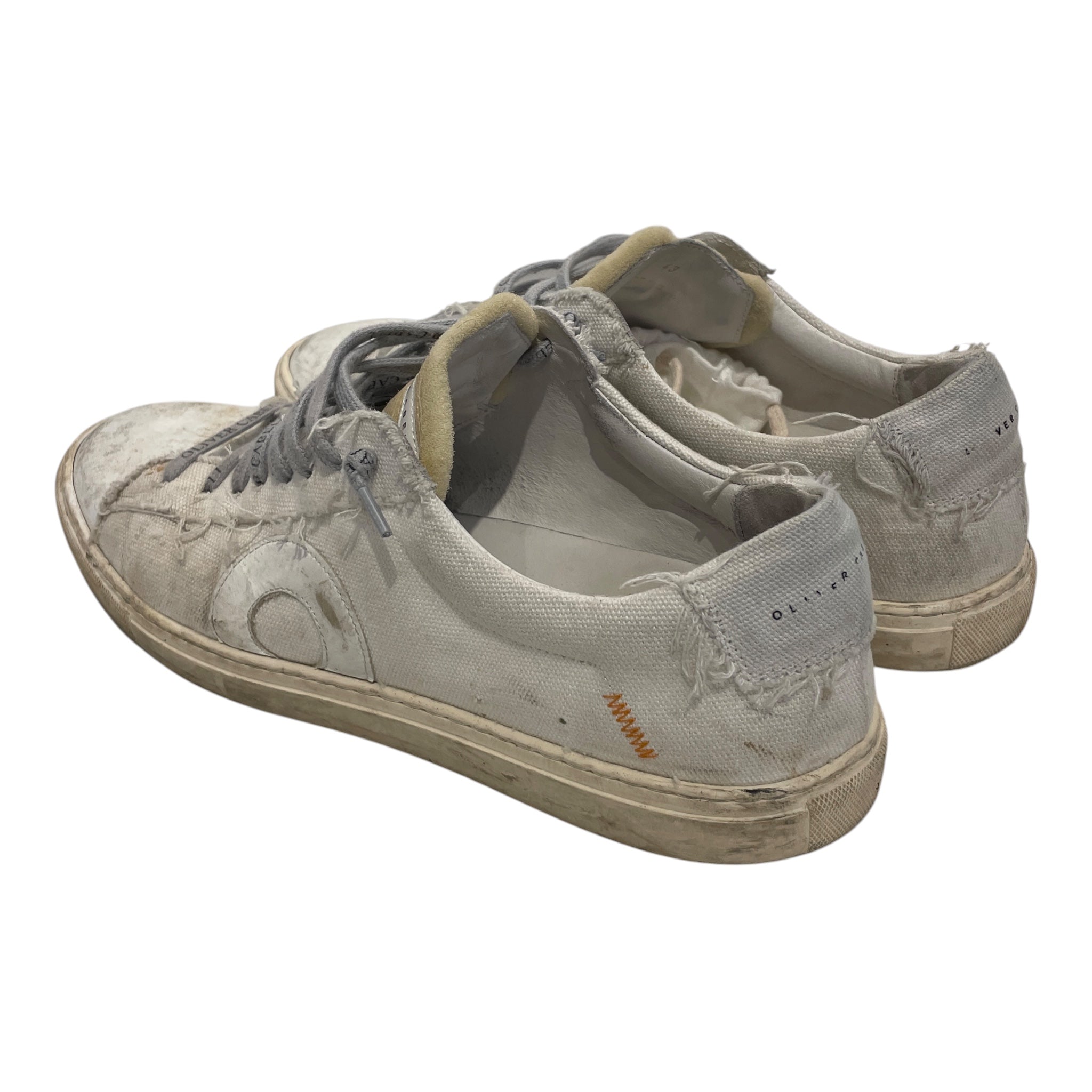 Oliver Cabell/Low-Sneakers/US 10/Leather/WHT/LOW 1 DISTRESSED SNEAKER view 1