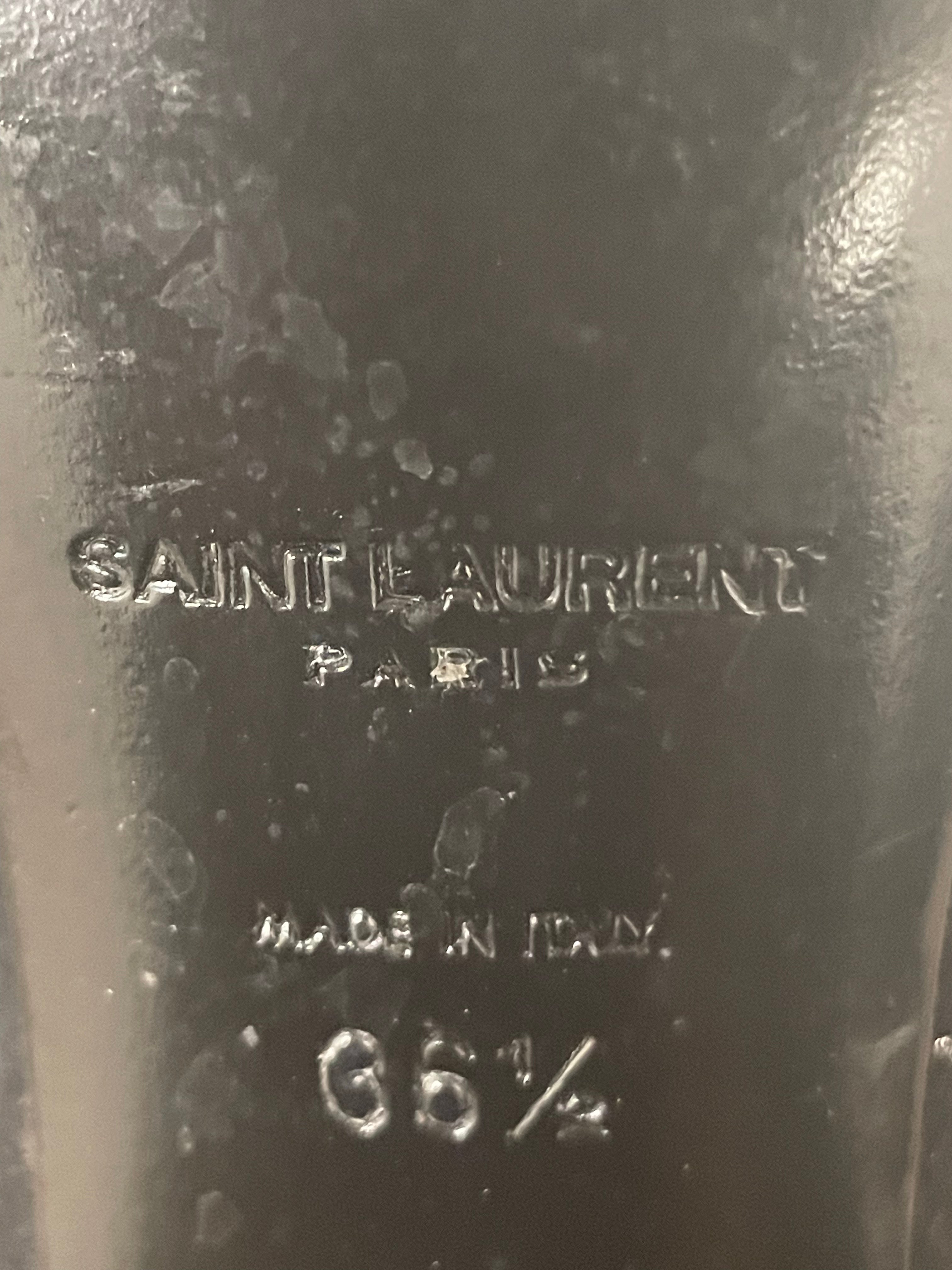 SAINT LAURENT/Heels/EU 36.5/All Over Print/Leather/BLK/GLITTER STARS view 3