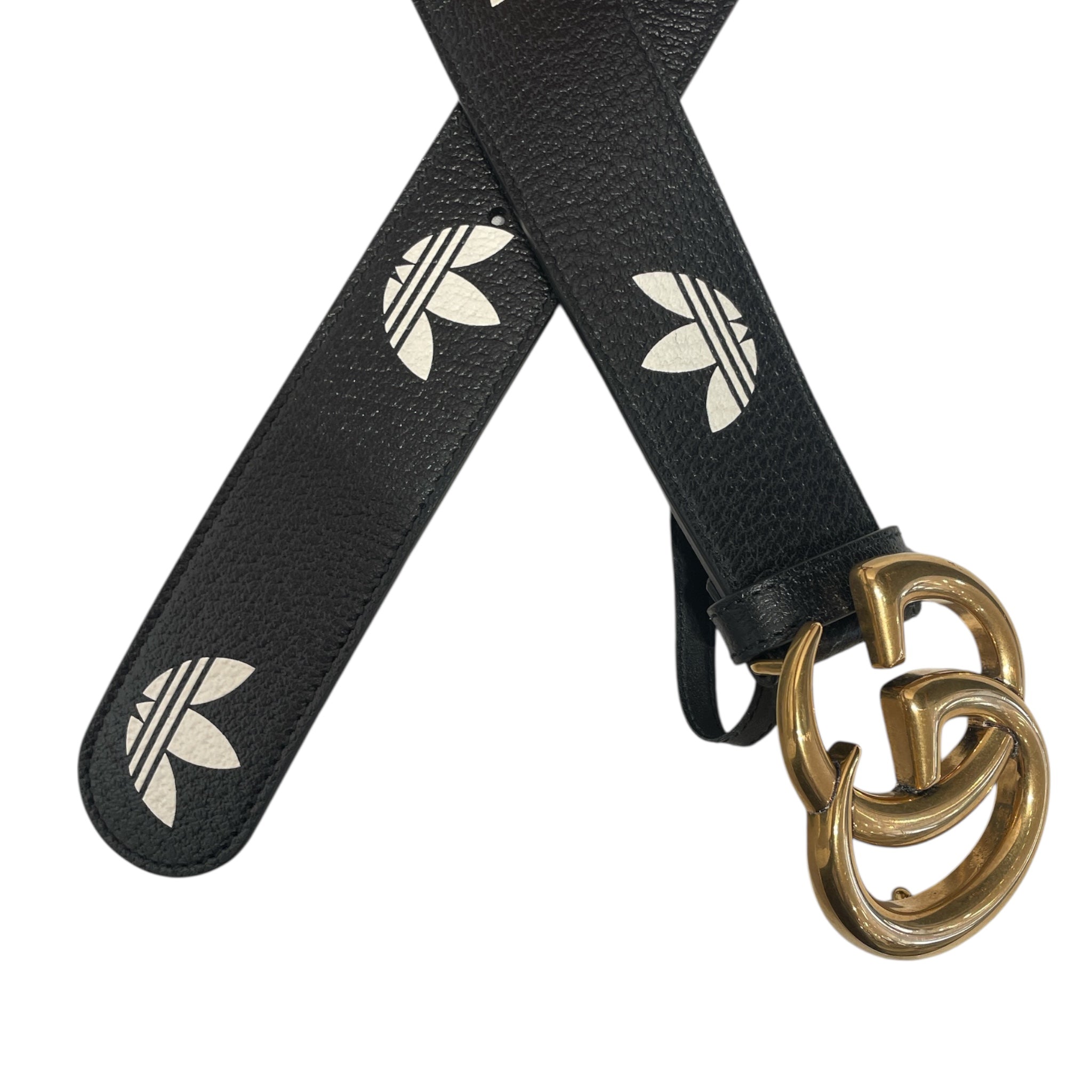 GUCCI/Belt/All Over Print/Leather/BLK/adidas view 2