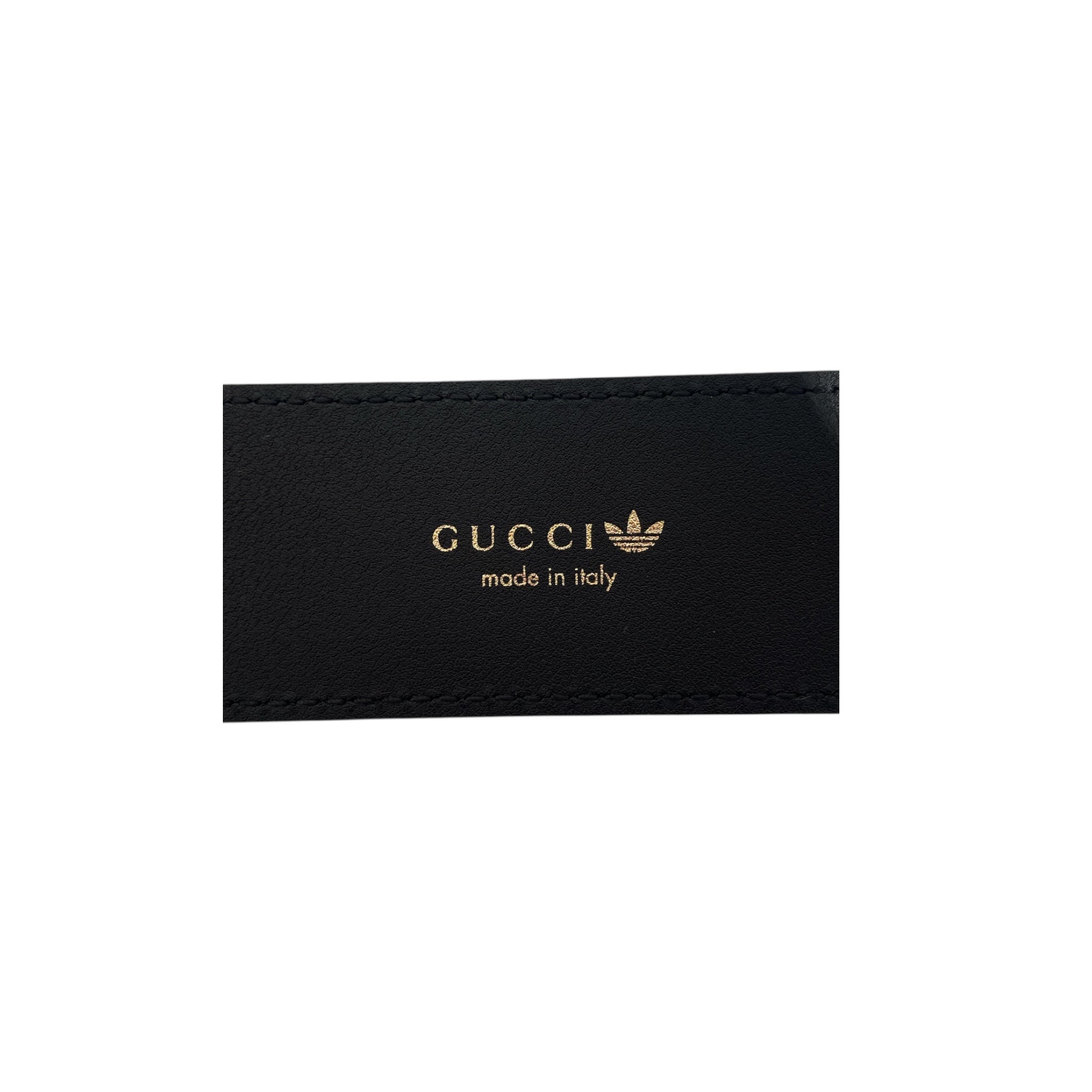 GUCCI/Belt/All Over Print/Leather/BLK/adidas view 3