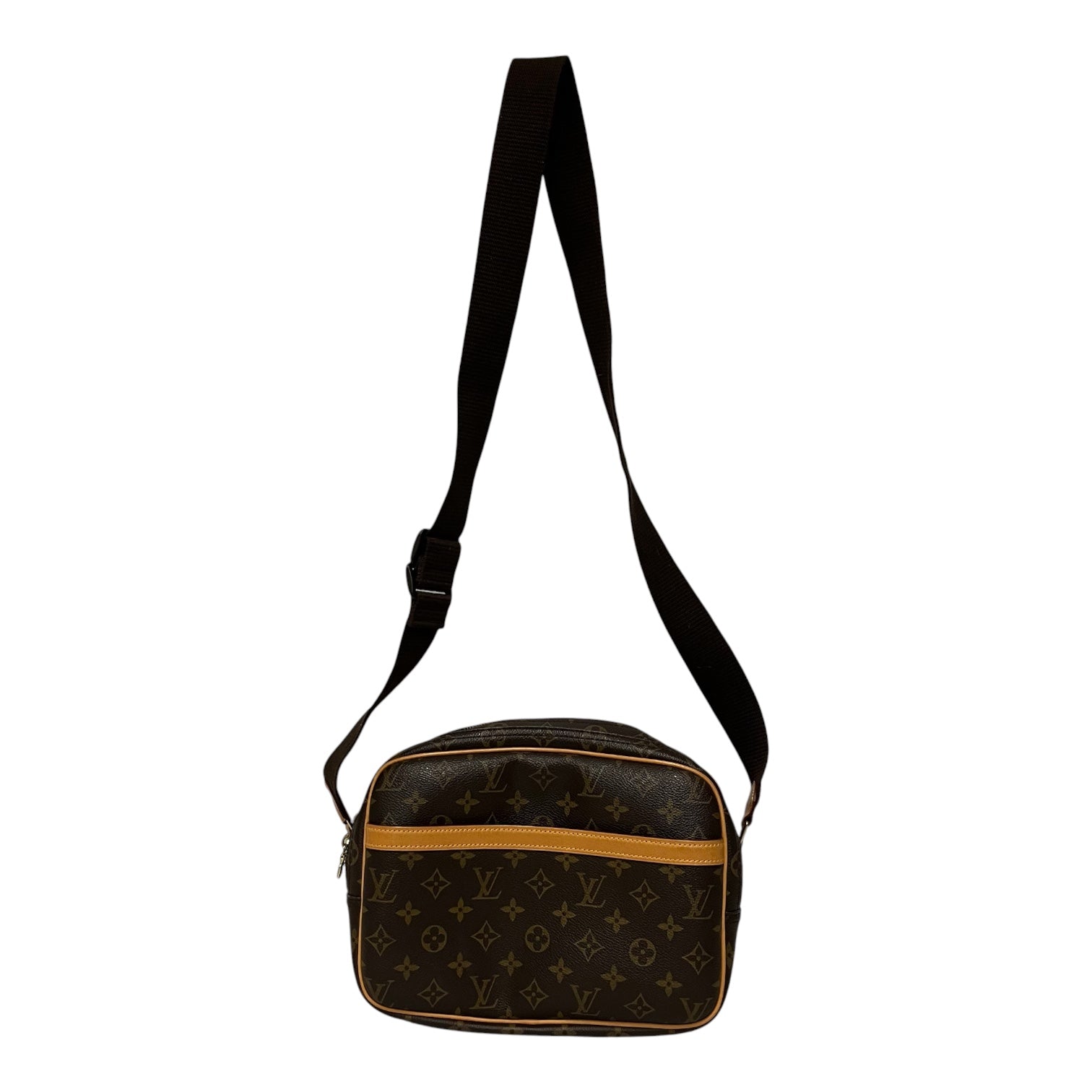 LOUIS VUITTON/Cross Body Bag/Leather/BRW/monogram reporter pm view 1