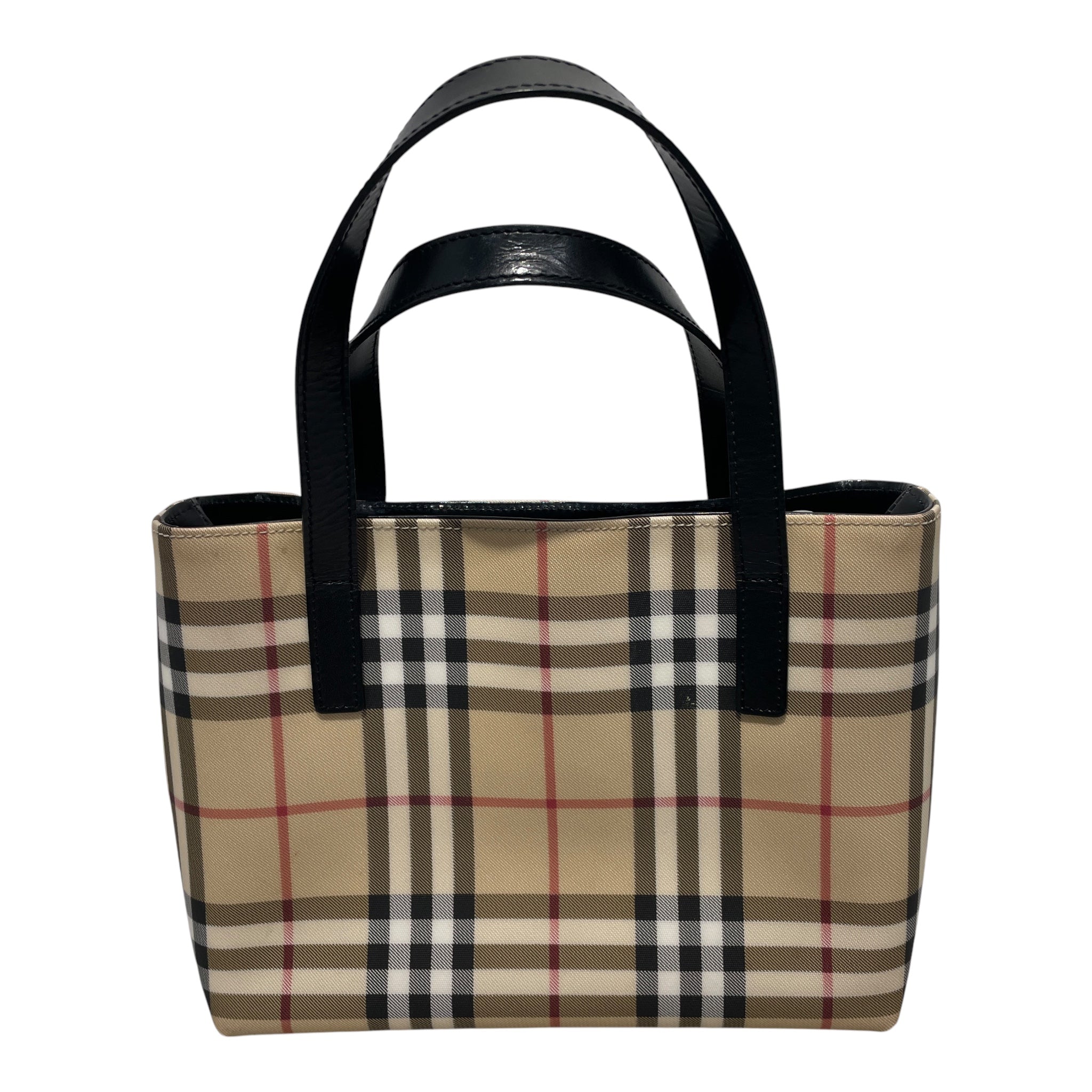 BURBERRY/Hand Bag/Leather/PNK/nova check top handle bag view 2