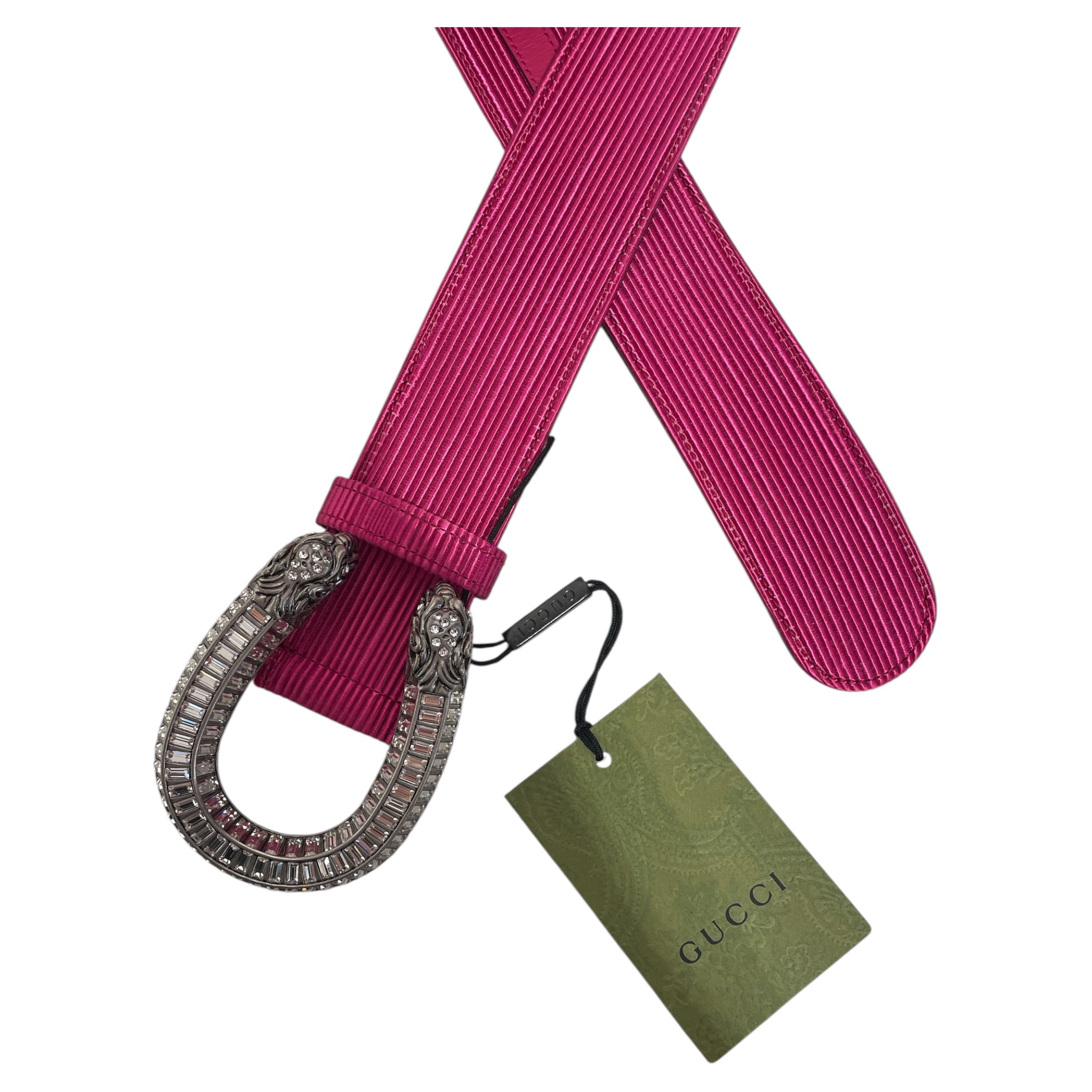 GUCCI/Belt/PNK/Gucci Hot Pink Belt view 2