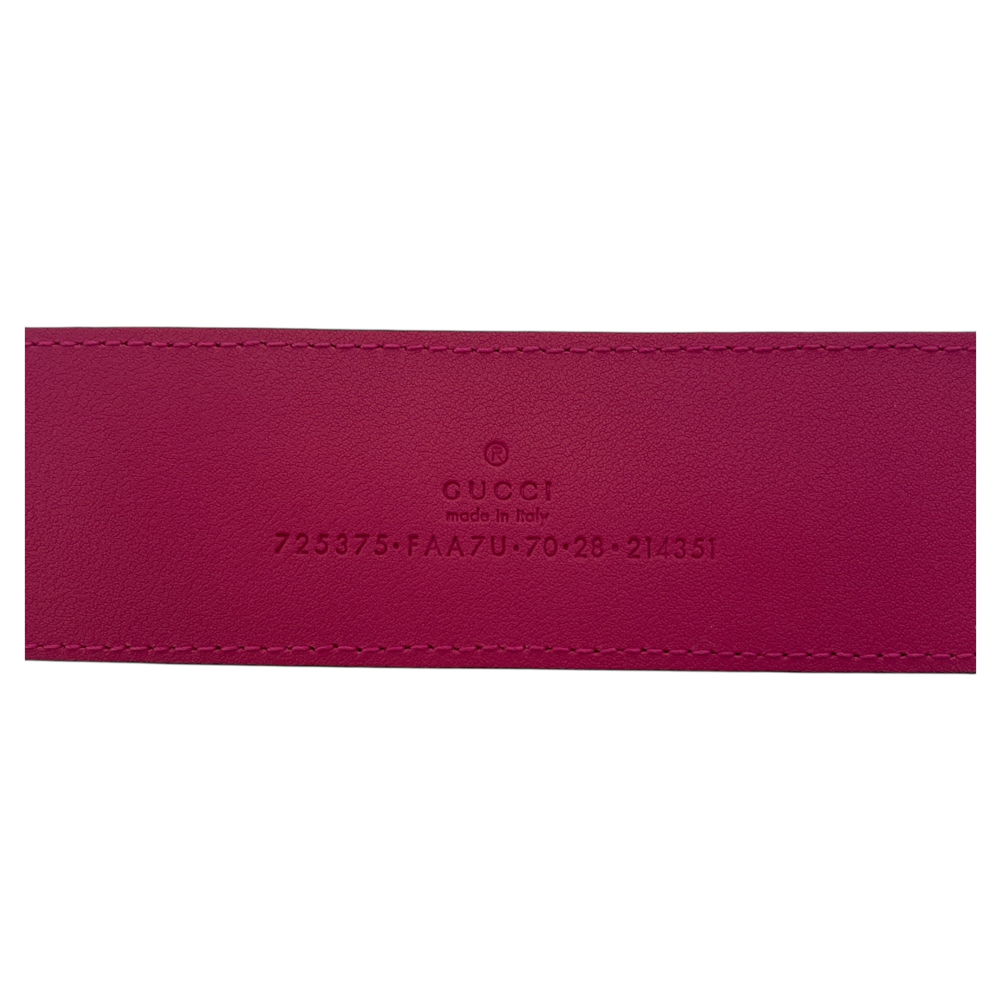GUCCI/Belt/PNK/Gucci Hot Pink Belt view 3