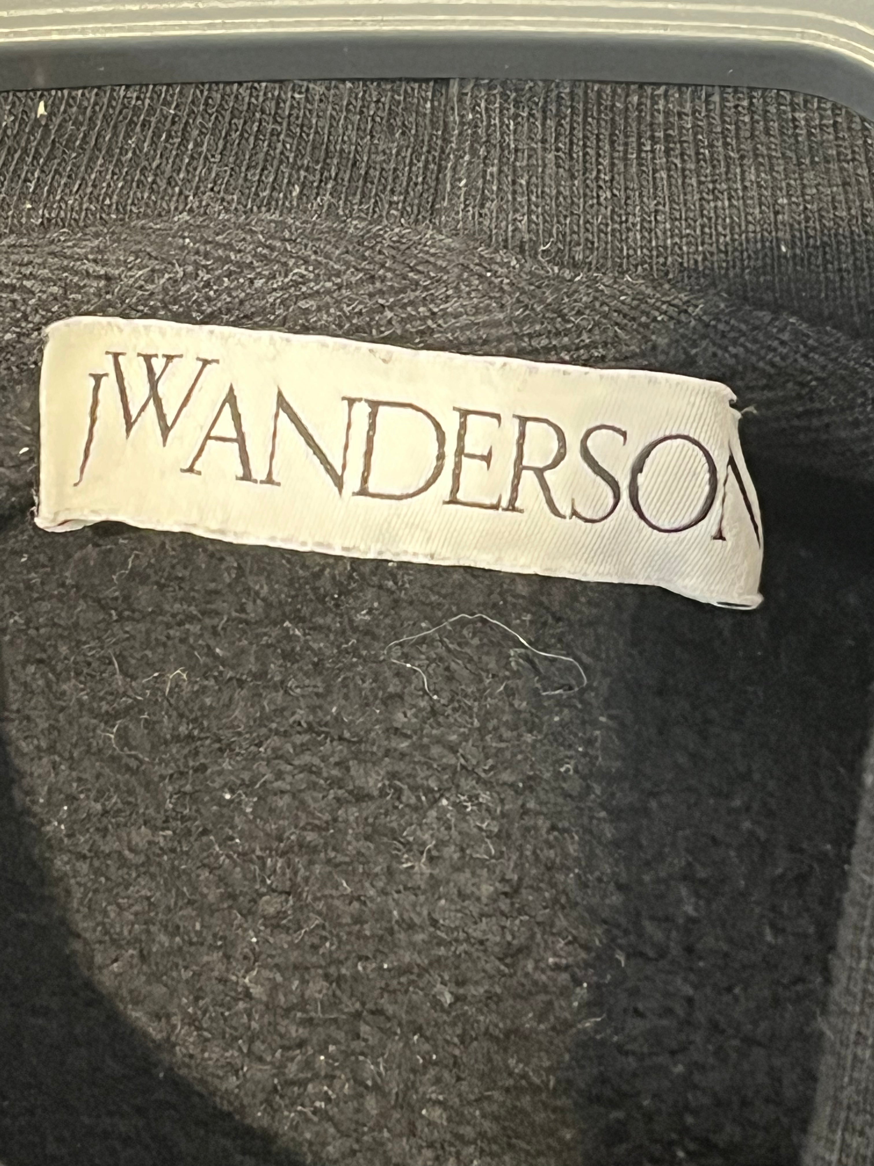 JW ANDERSON(J.W.ANDERSON)/Hoodie/S/Graphic/Cotton/BLK/RUN HANY view 3