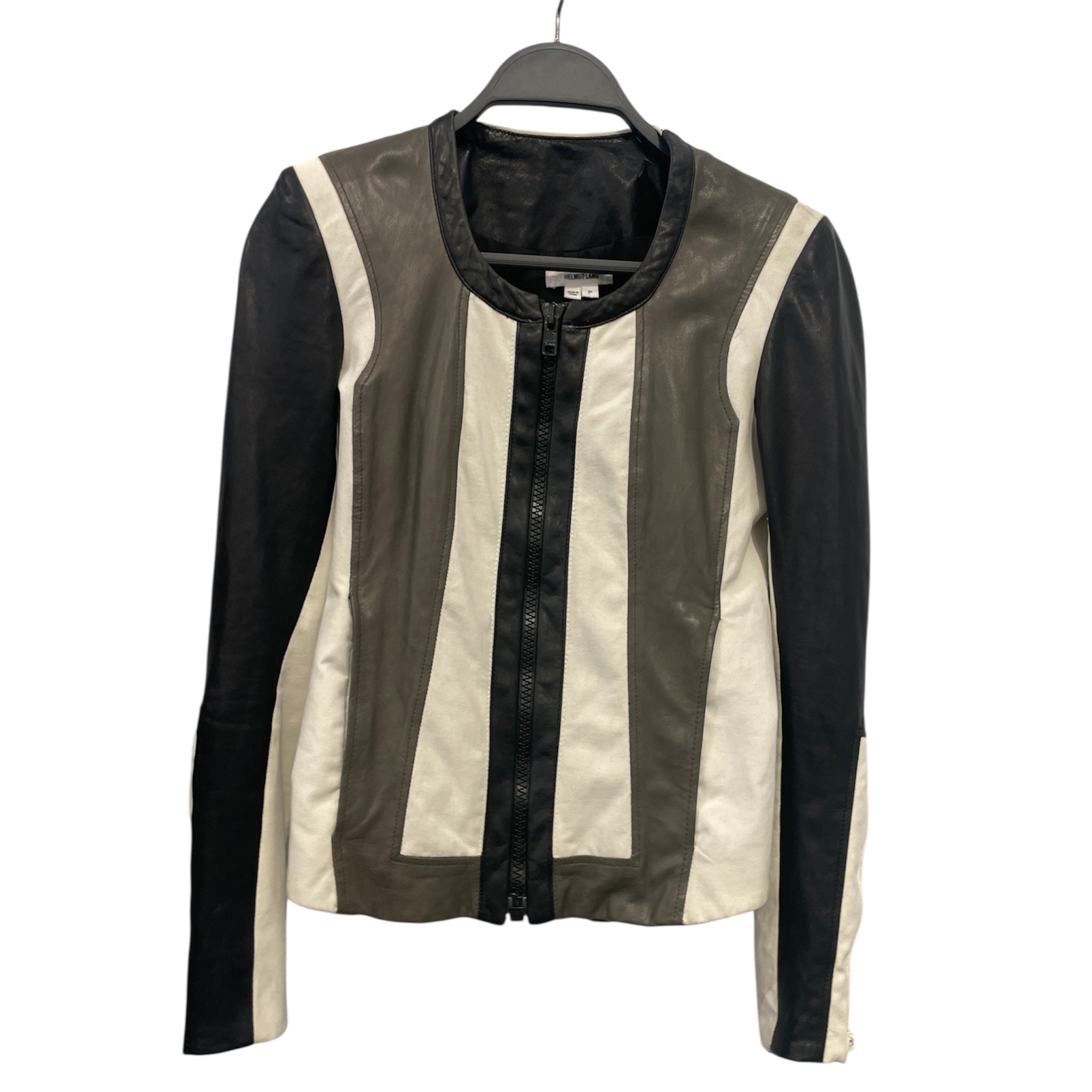 Helmut Lang/Leather Jkt/S/Stripe/Lambskin/MLT/ view 1
