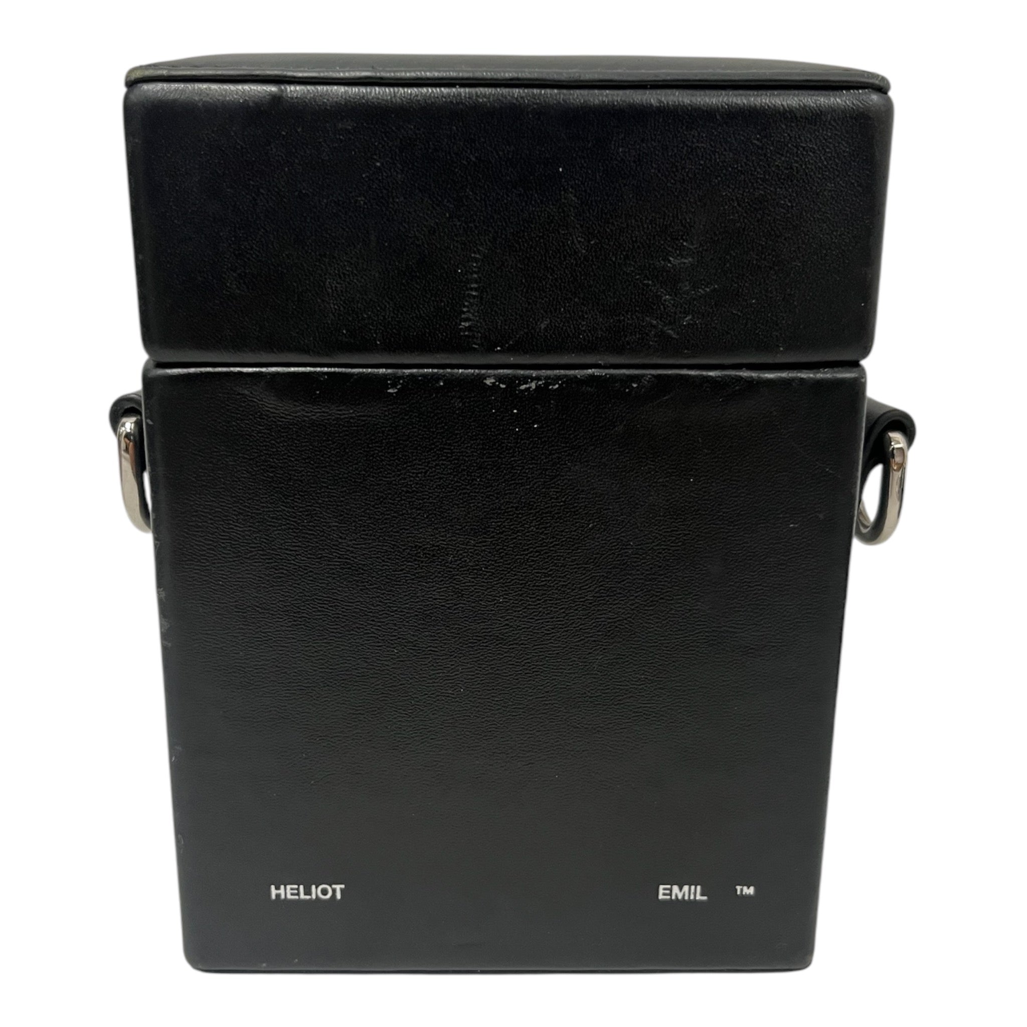 HELIOT EMIL/Bag/Leather/BLK/LEATHER STRAP BOX BAG – 2nd STREET USA