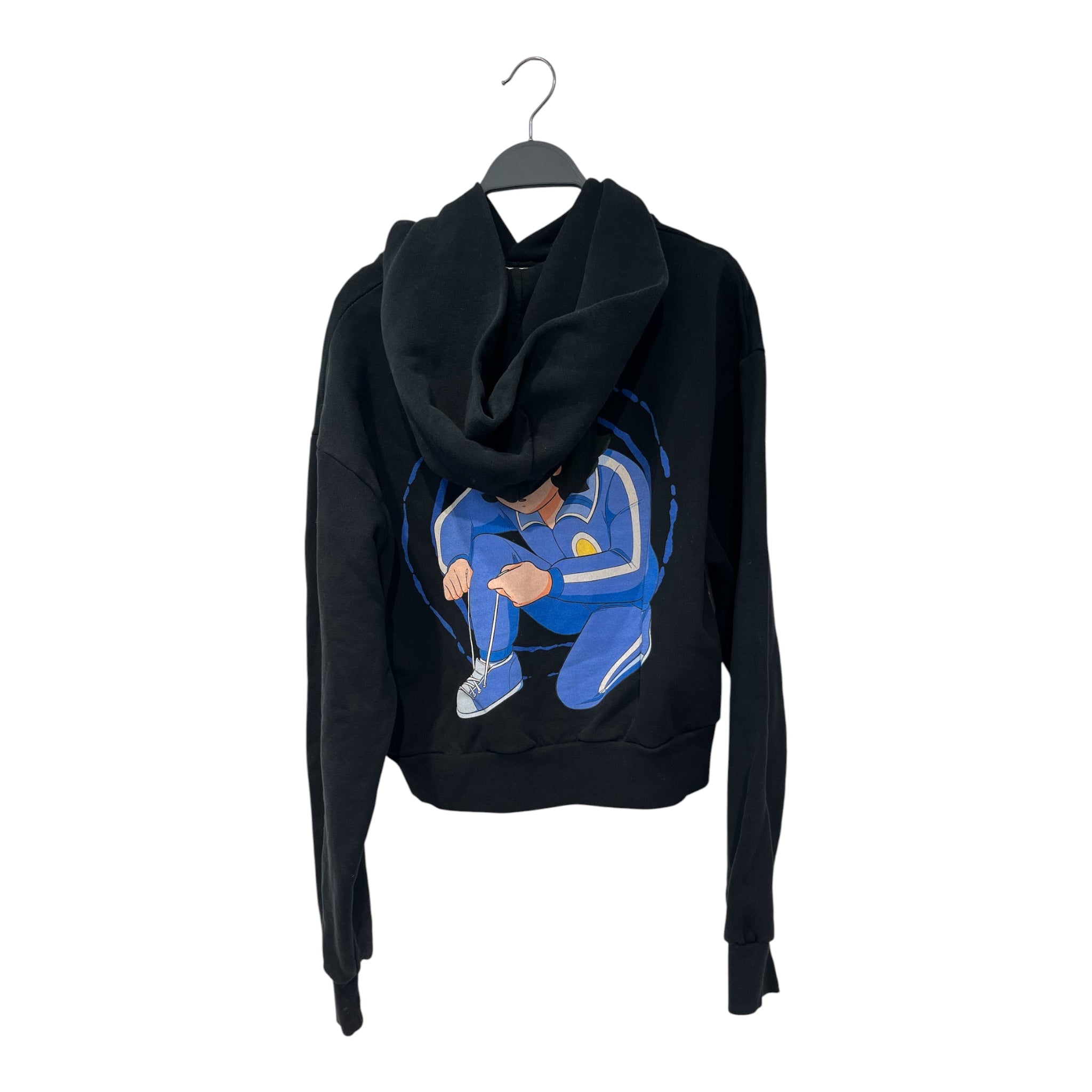 JW ANDERSON(J.W.ANDERSON)/Hoodie/S/Graphic/Cotton/BLK/RUN HANY view 2