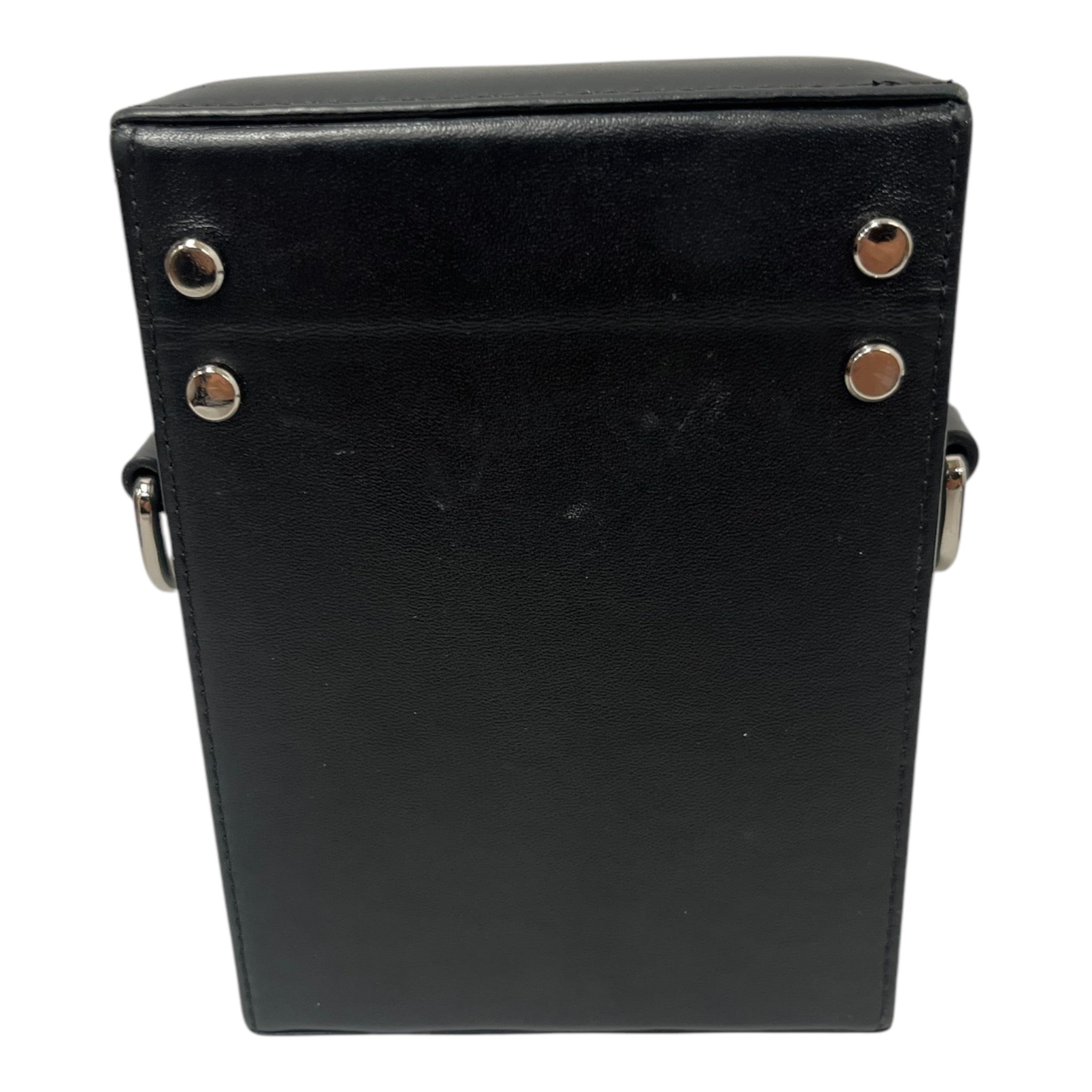 HELIOT EMIL/Bag/Leather/BLK/LEATHER STRAP BOX BAG view 4