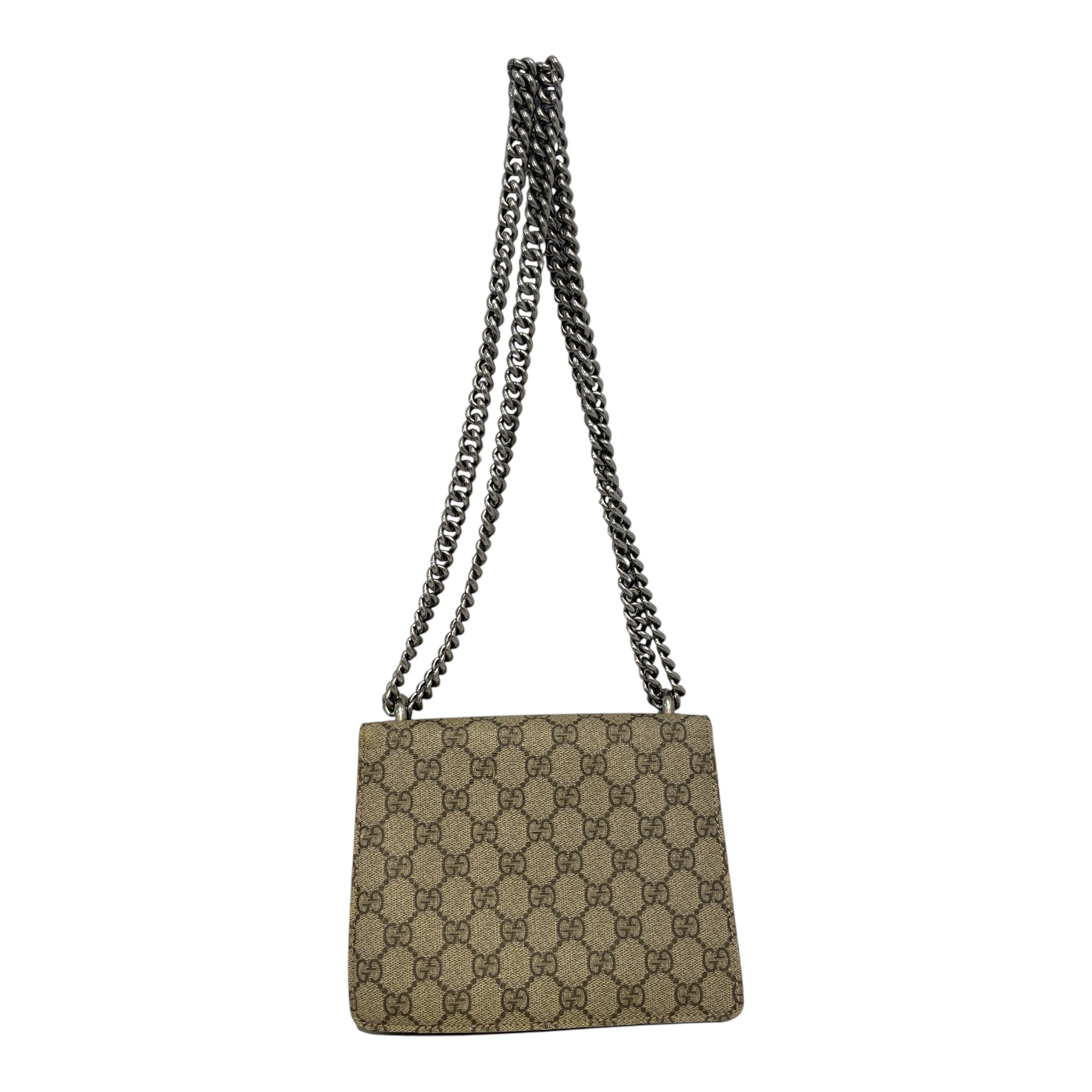 GUCCI/Hand Bag/Monogram/Leather/BEG/GG Supreme Dionysus Mini view 3